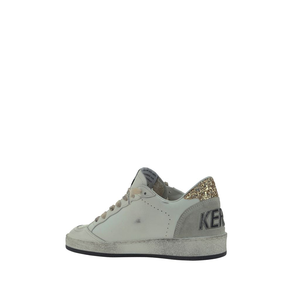 Golden Goose White Goatskin Low Top Sneakers Golden Goose