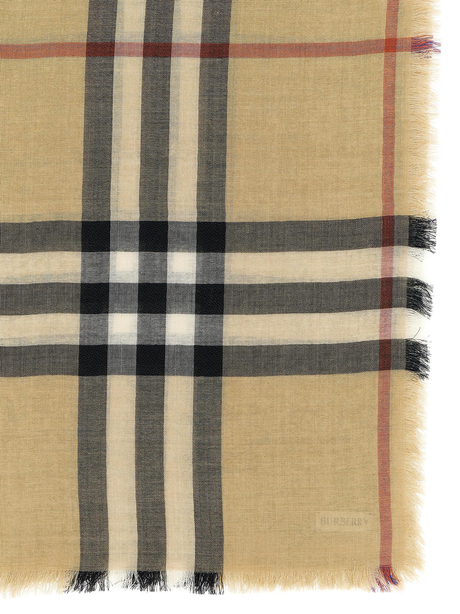 Burberry Beige Wool Foulard