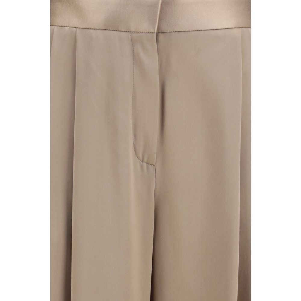 Tom Ford Beige Silk Casual Pants Tom Ford