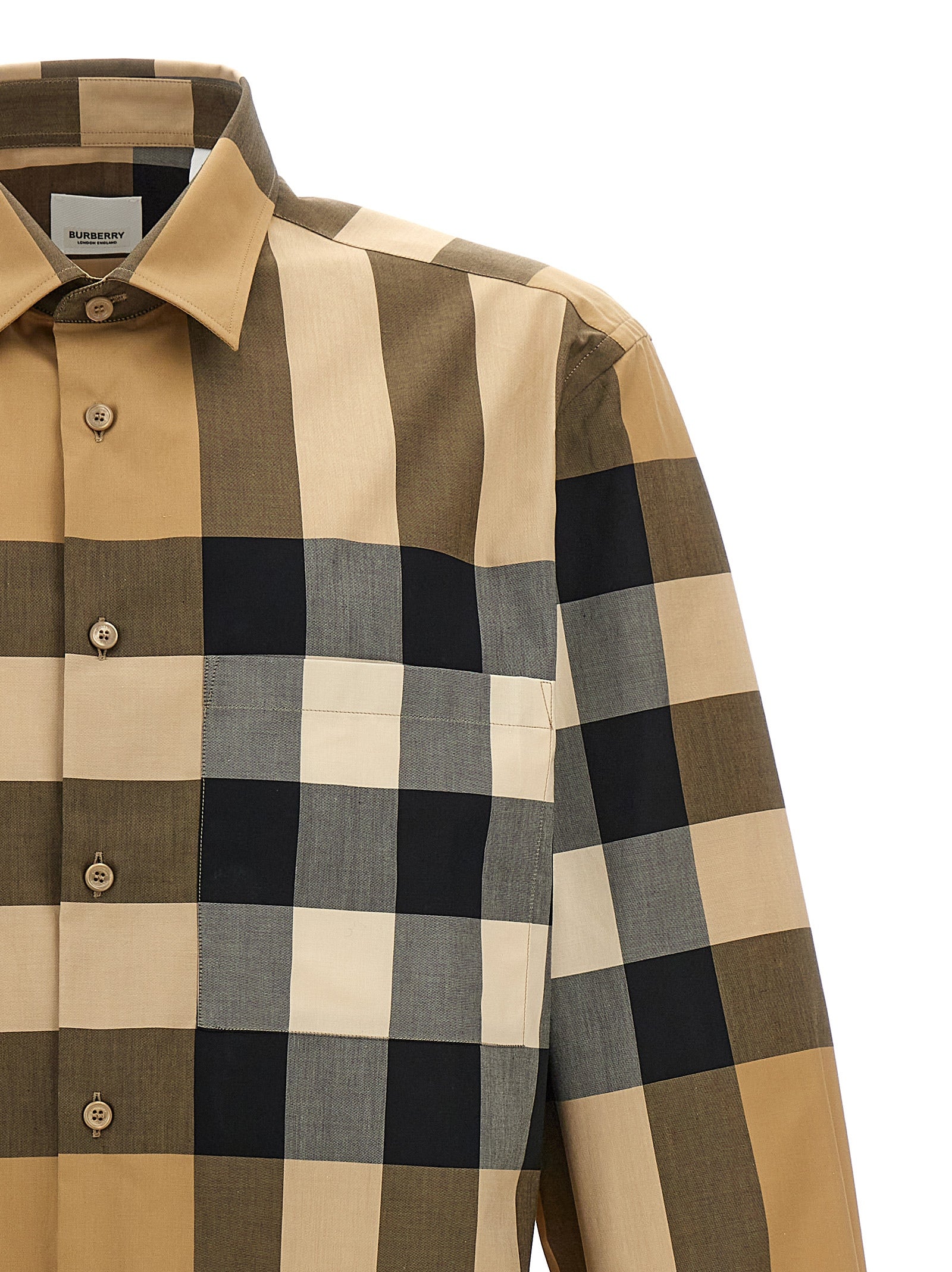 Burberry Beige Cotton Blouse Burberry