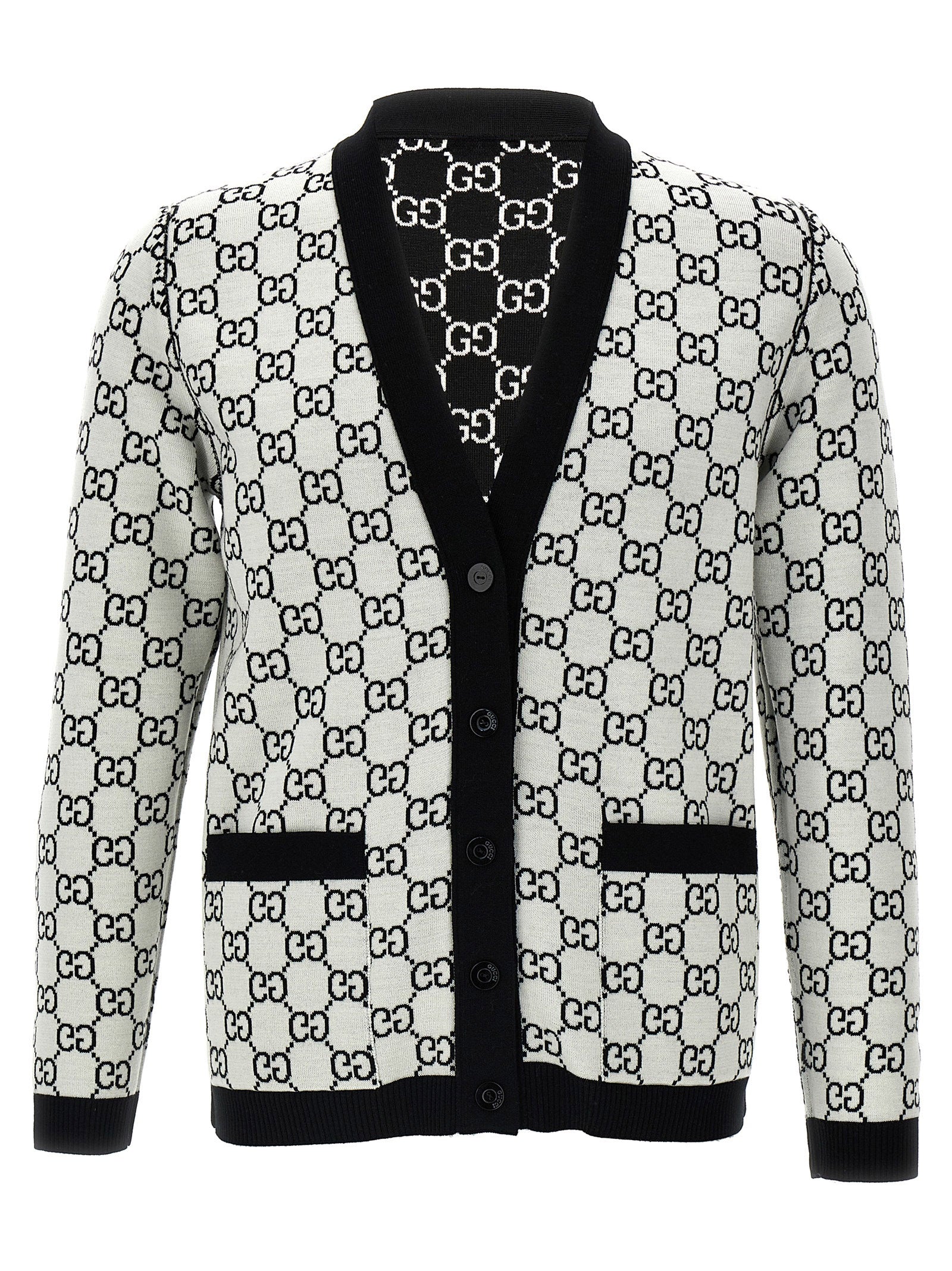 Gucci Bicolor Wool Cardigan Gucci