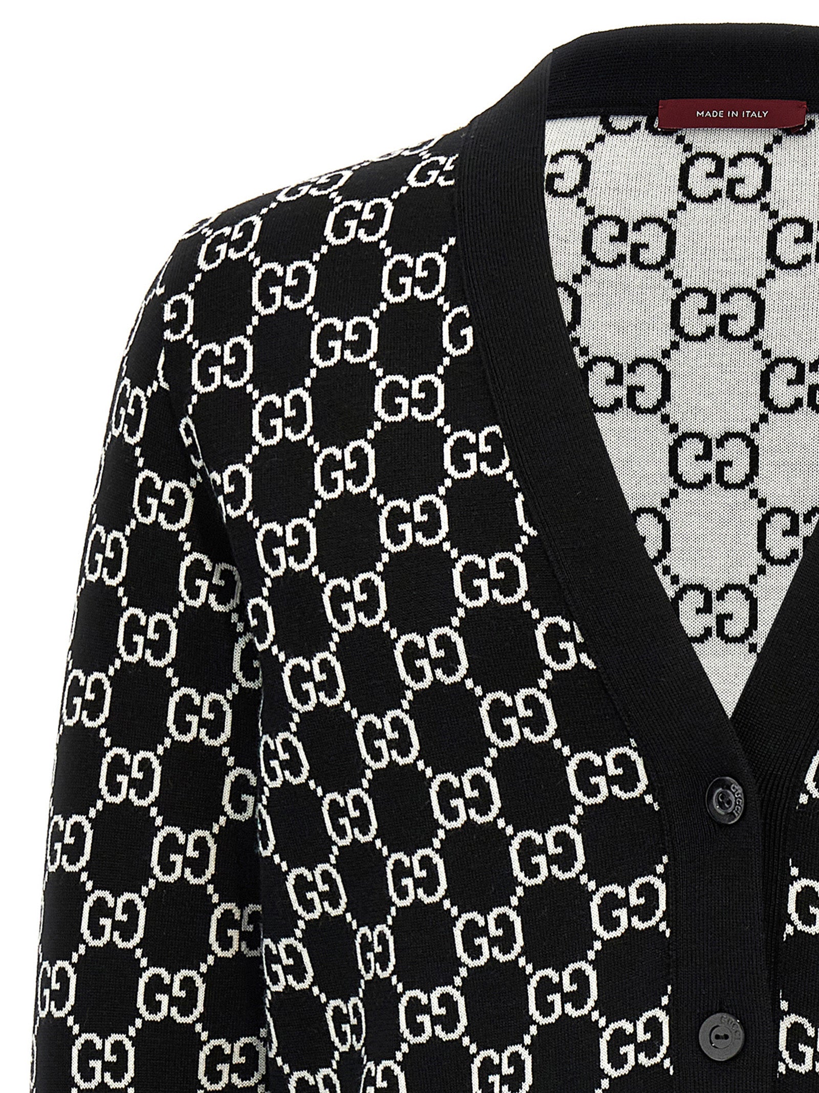 Gucci Bicolor Wool Cardigan Gucci