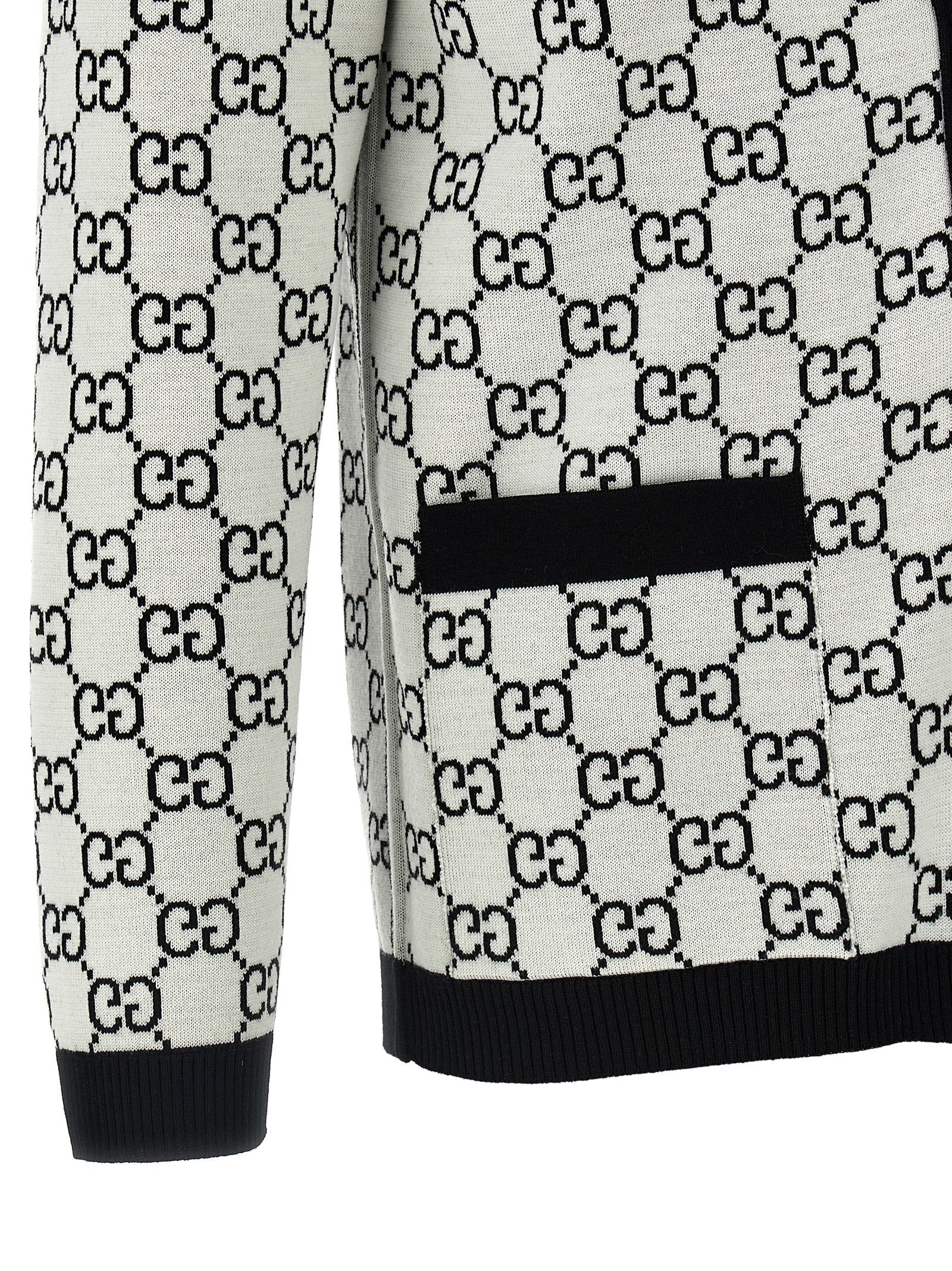 Gucci Bicolor Wool Cardigan Gucci