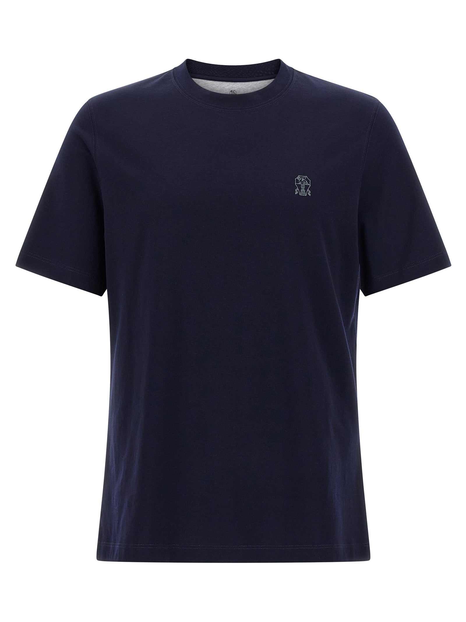 Brunello Cucinelli Blue Cotton T-Shirt Brunello Cucinelli