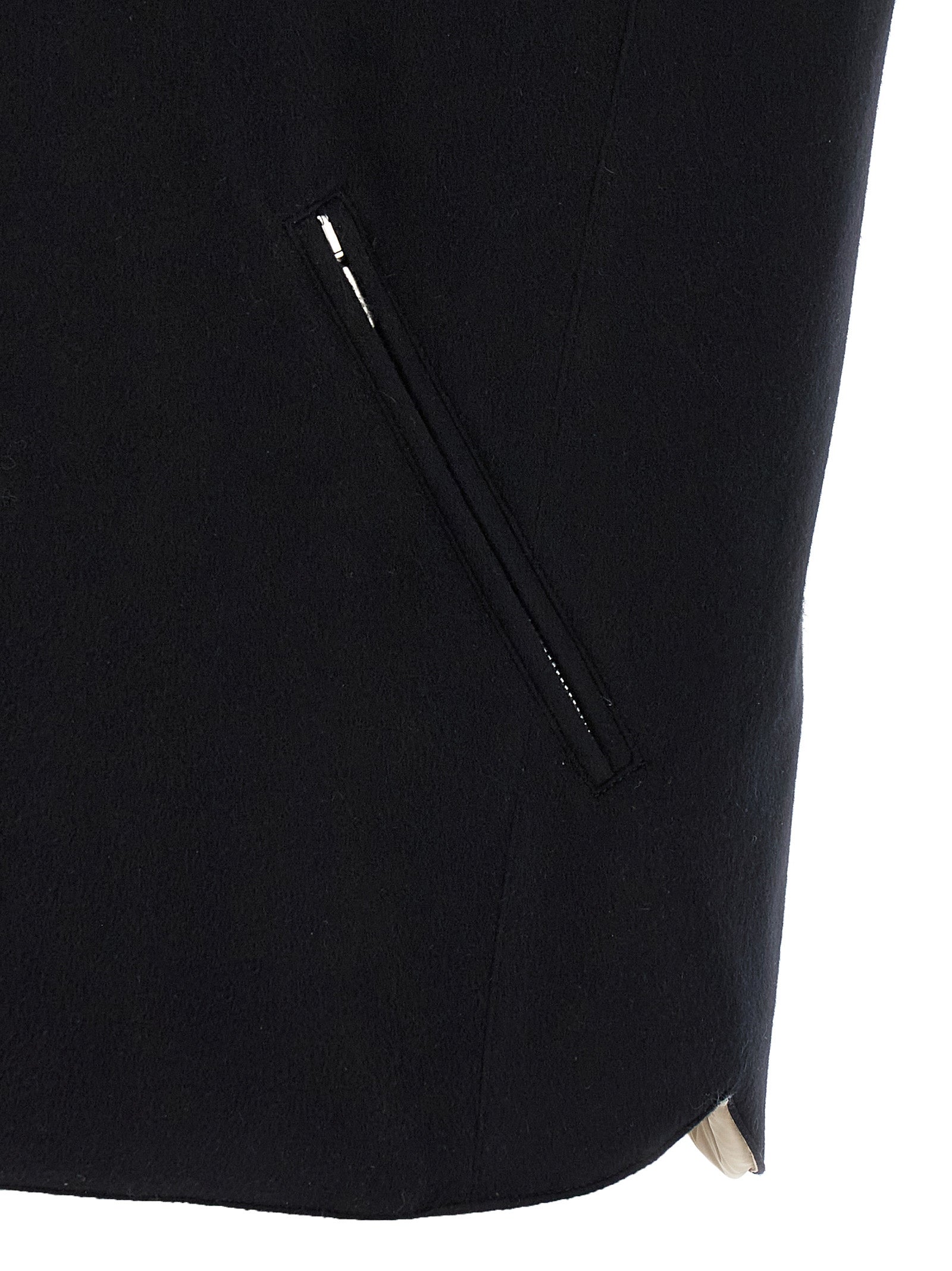 Brunello Cucinelli Black Wool Sleeveless Jacket Brunello Cucinelli
