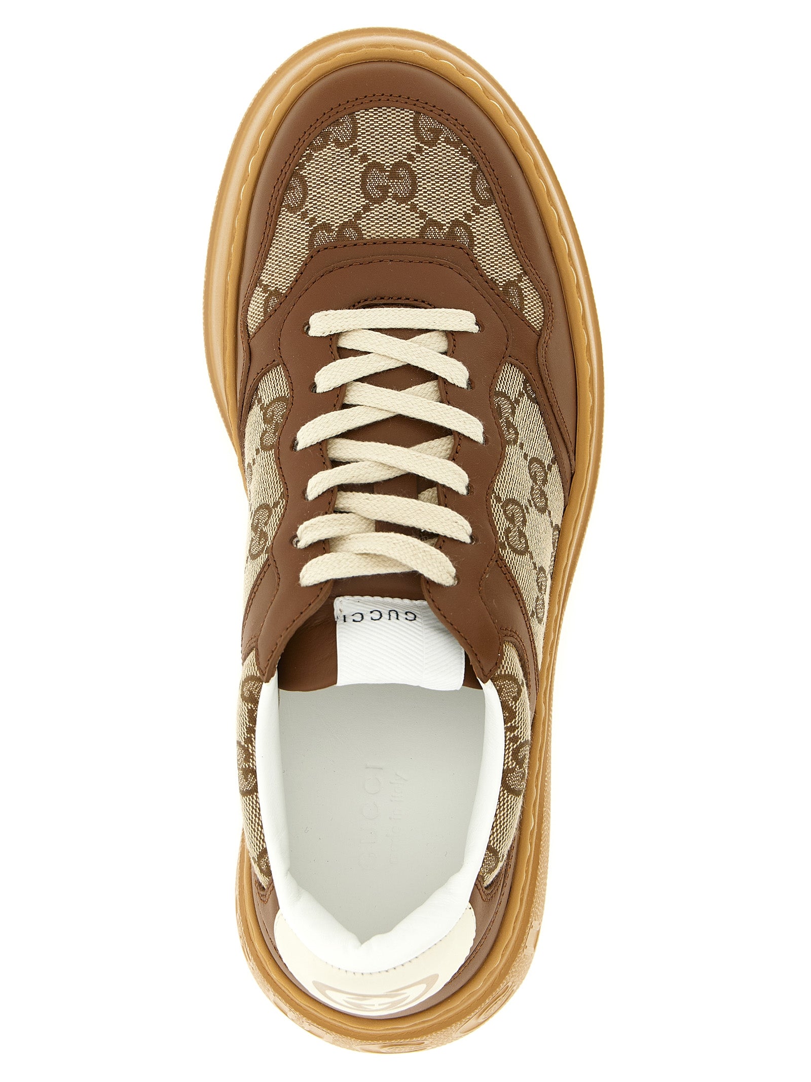 Gucci Brown Calfskin Chunky Sneakers Gucci