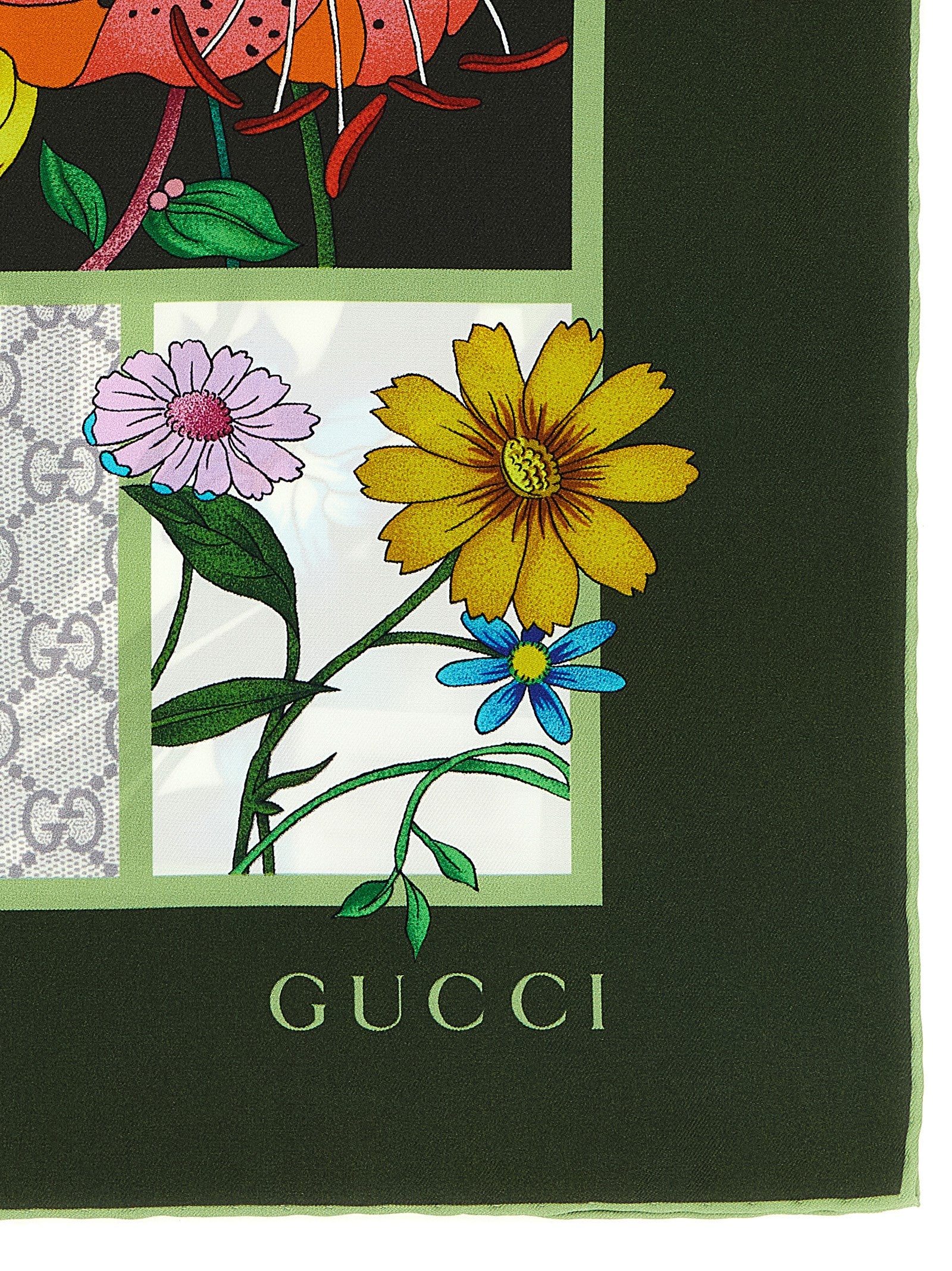 Gucci Black Silk Foulard Gucci