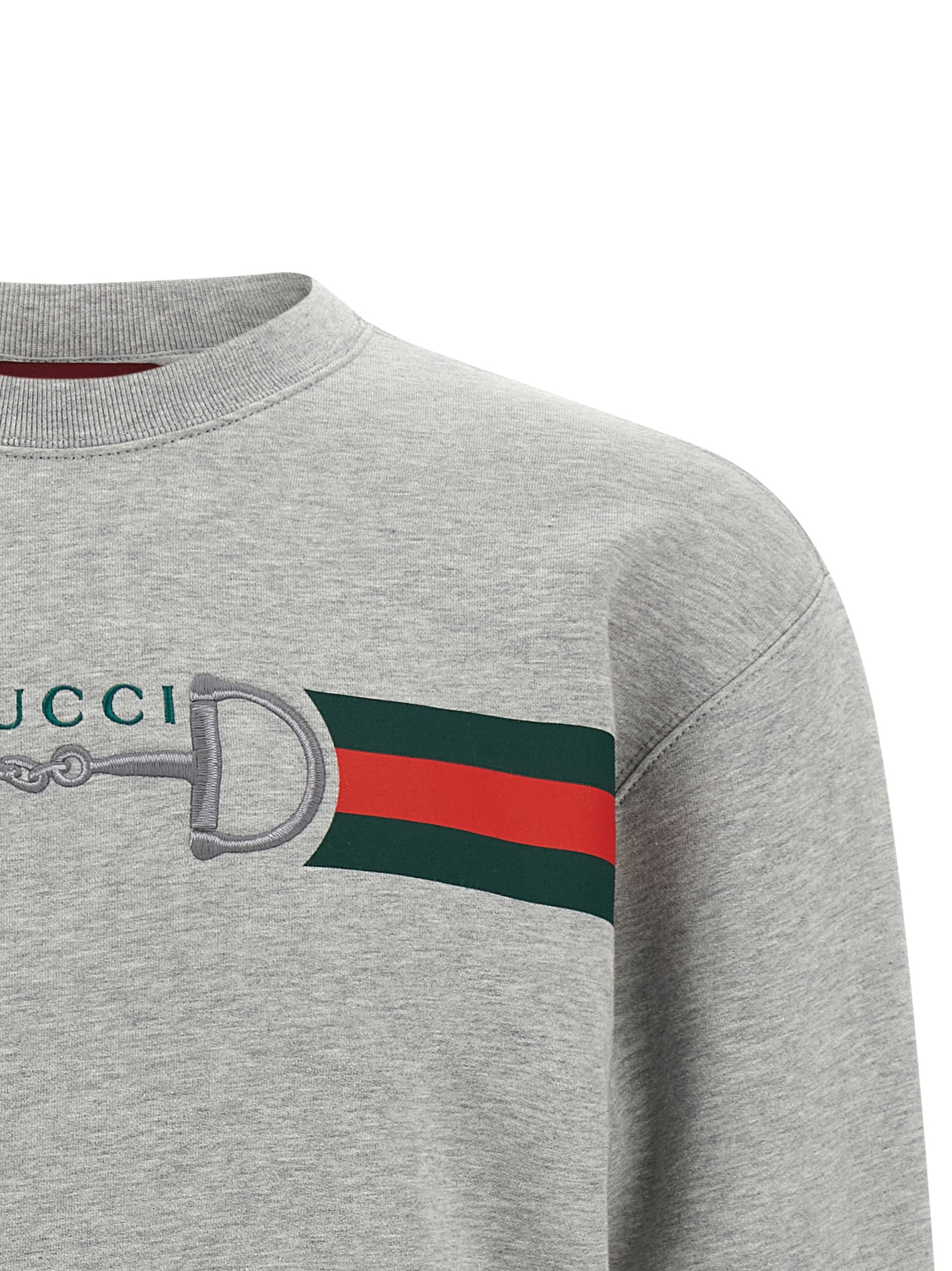Gucci Gray Cotton Sweatshirt Gucci