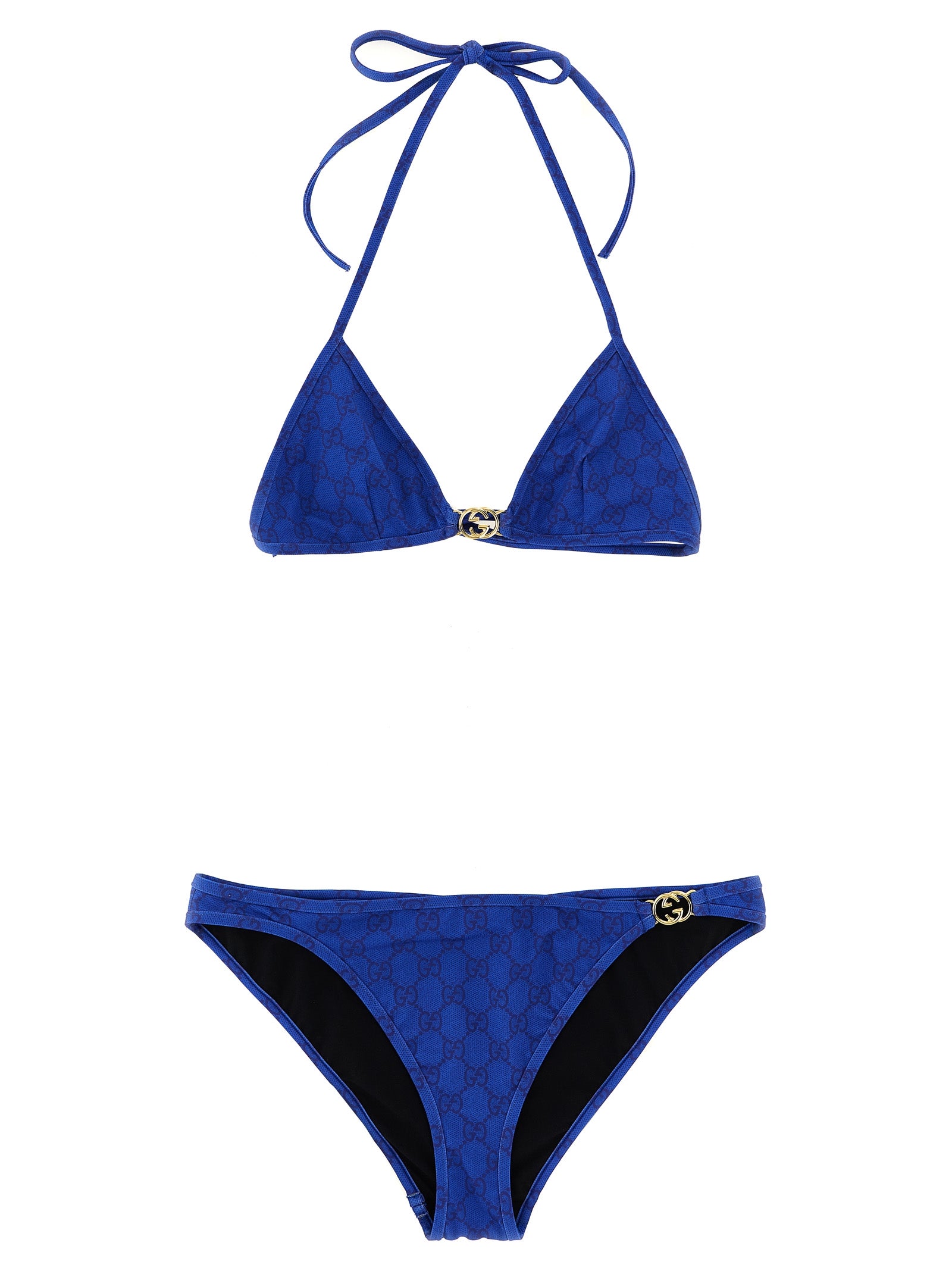 Gucci Blue Fabric Bikini Gucci
