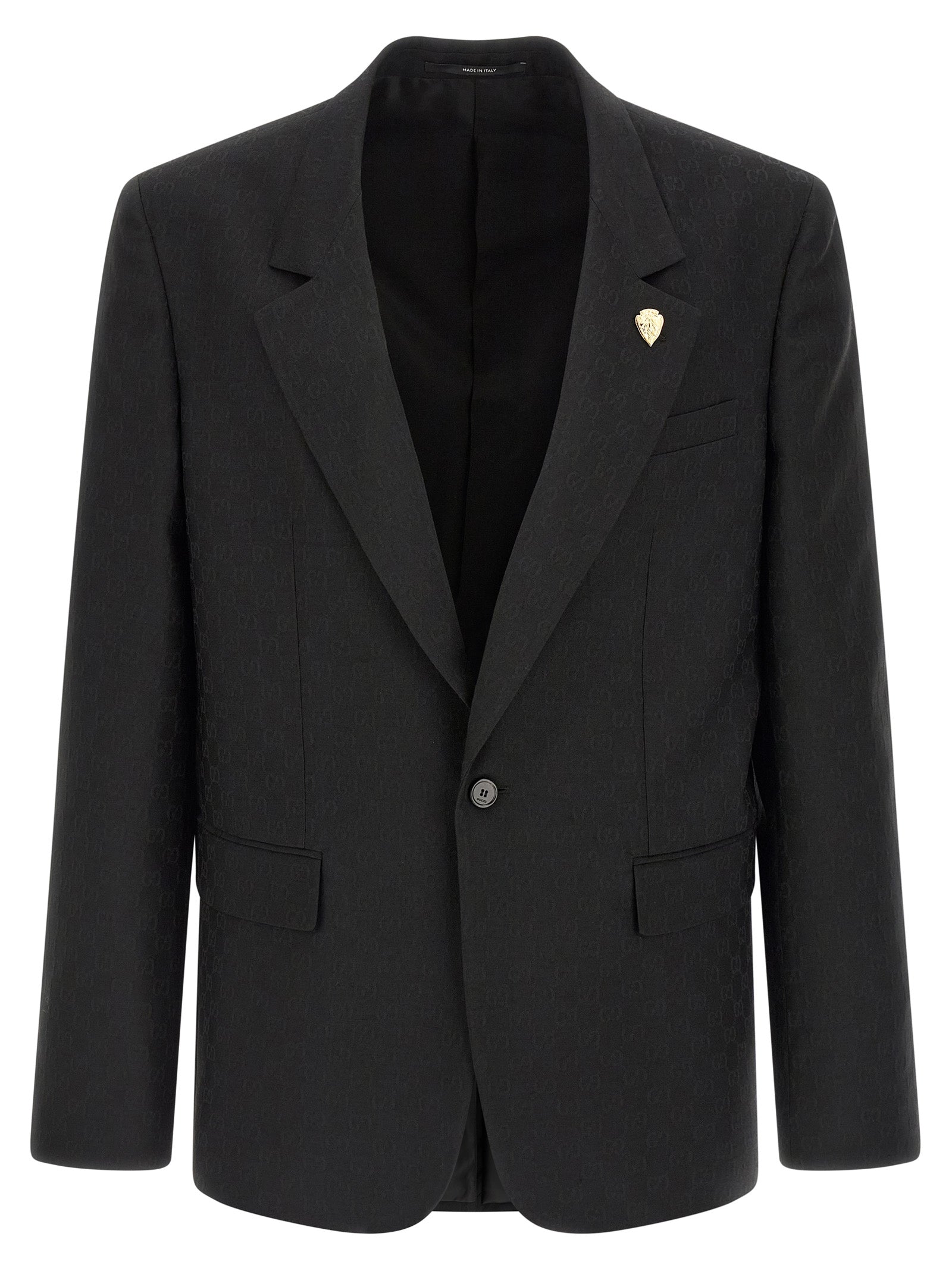Gucci Black Polyester Blazer Gucci