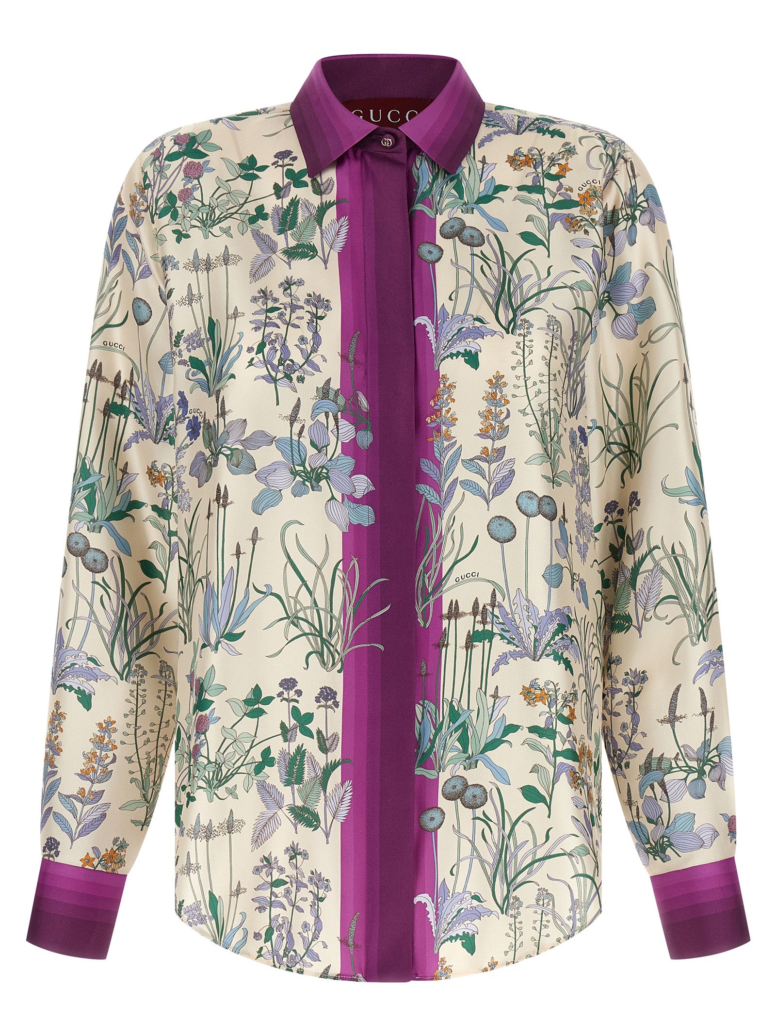 Gucci Multicolor Silk Blouse Gucci