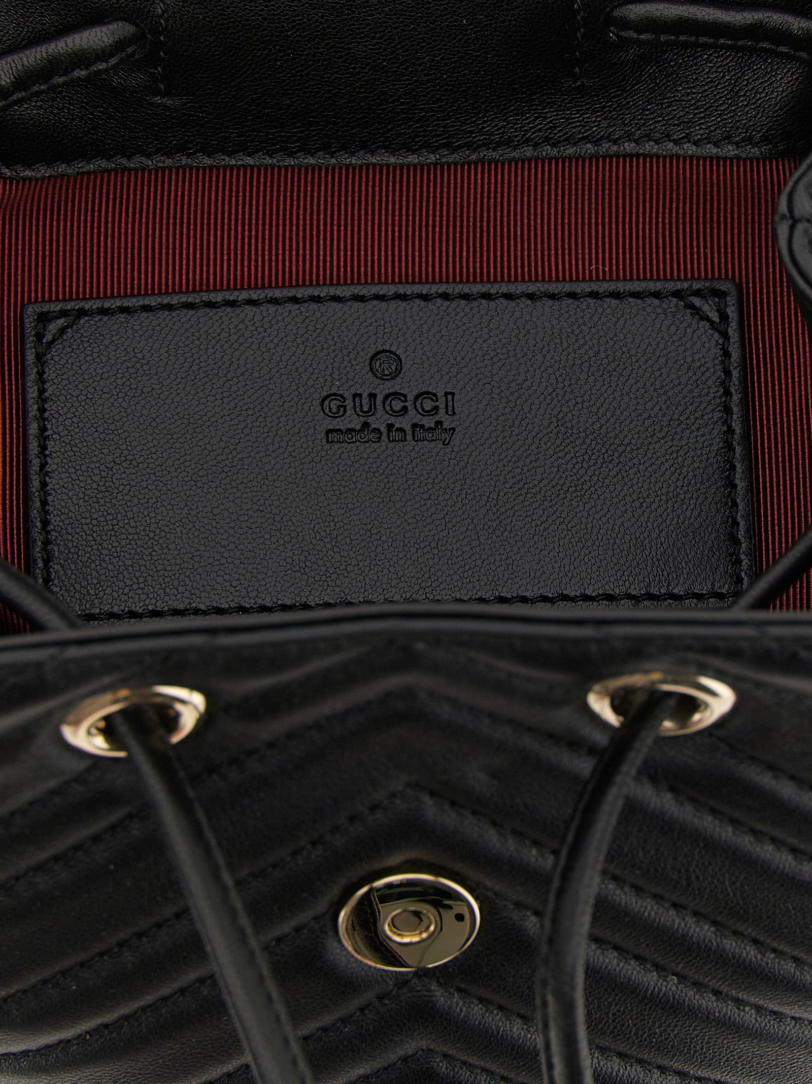 Gucci Black Lamb Leather Backpack Gucci