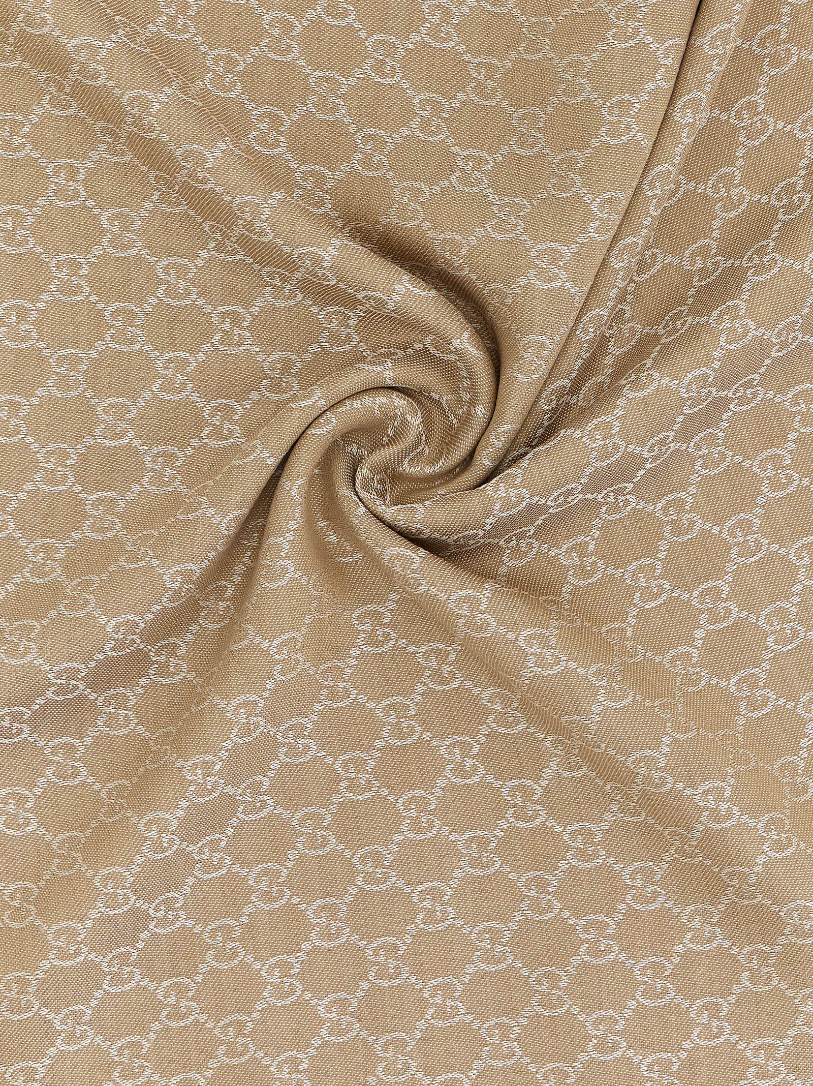 Gucci Beige Silk Scarf Gucci
