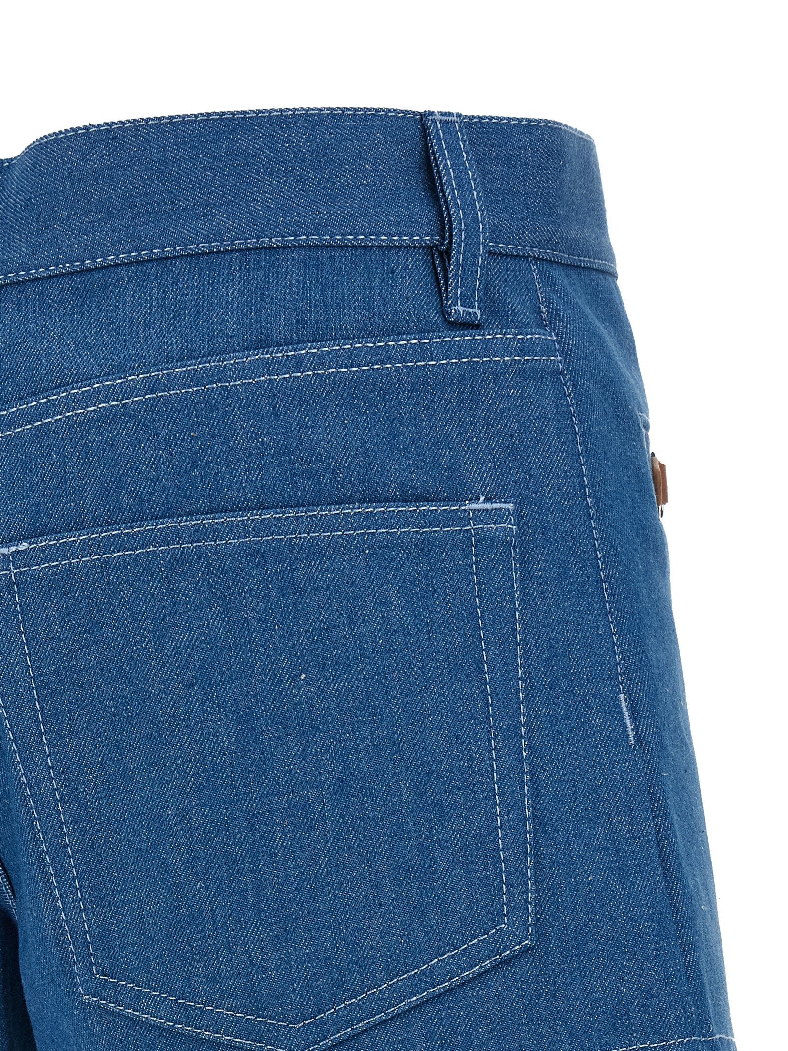 Gucci Blue Cotton Bermuda Shorts