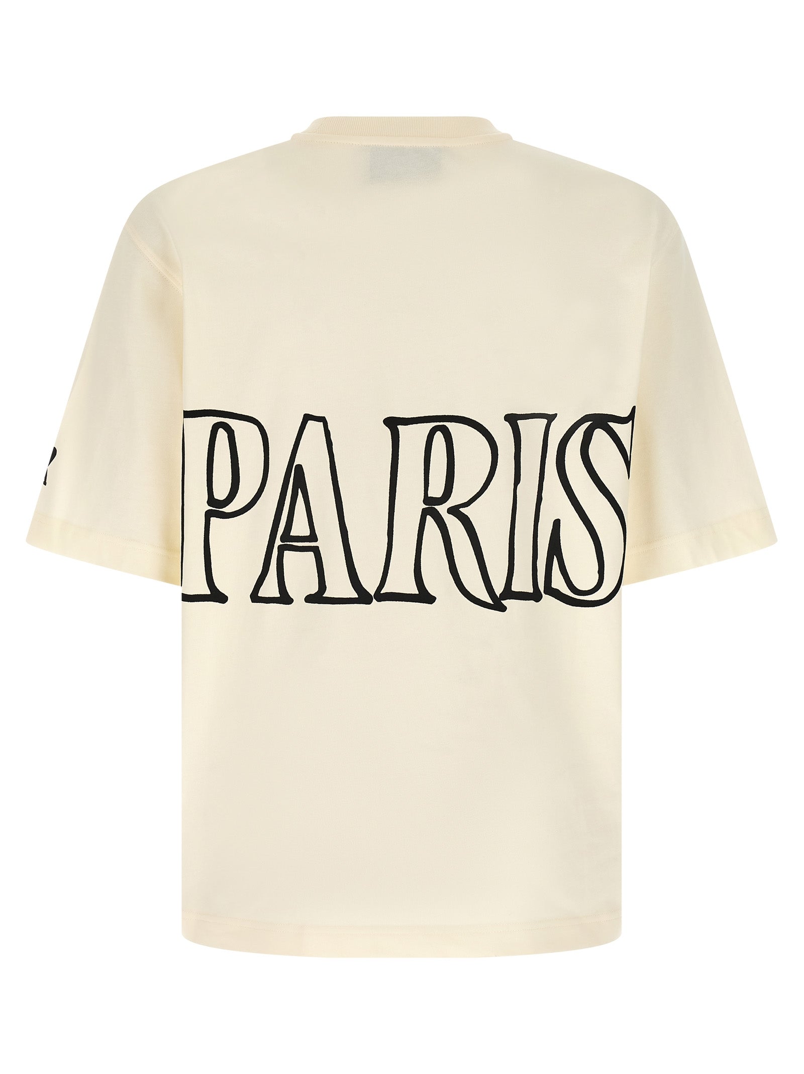 Ami Paris Beige Cotton T-Shirt Ami Paris