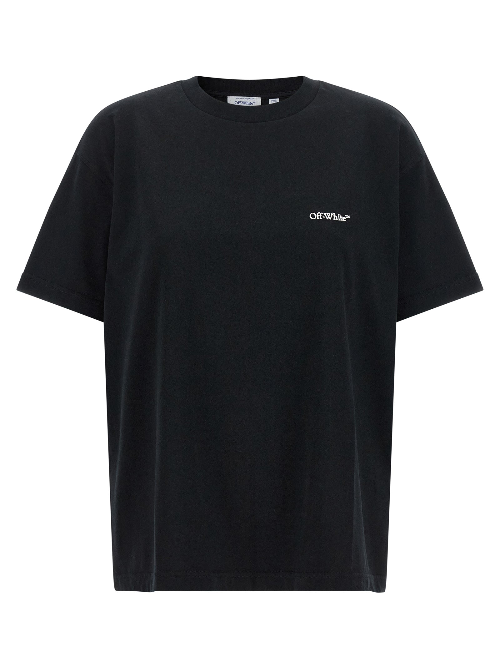 Off-White Black Cotton T-Shirt Off-White