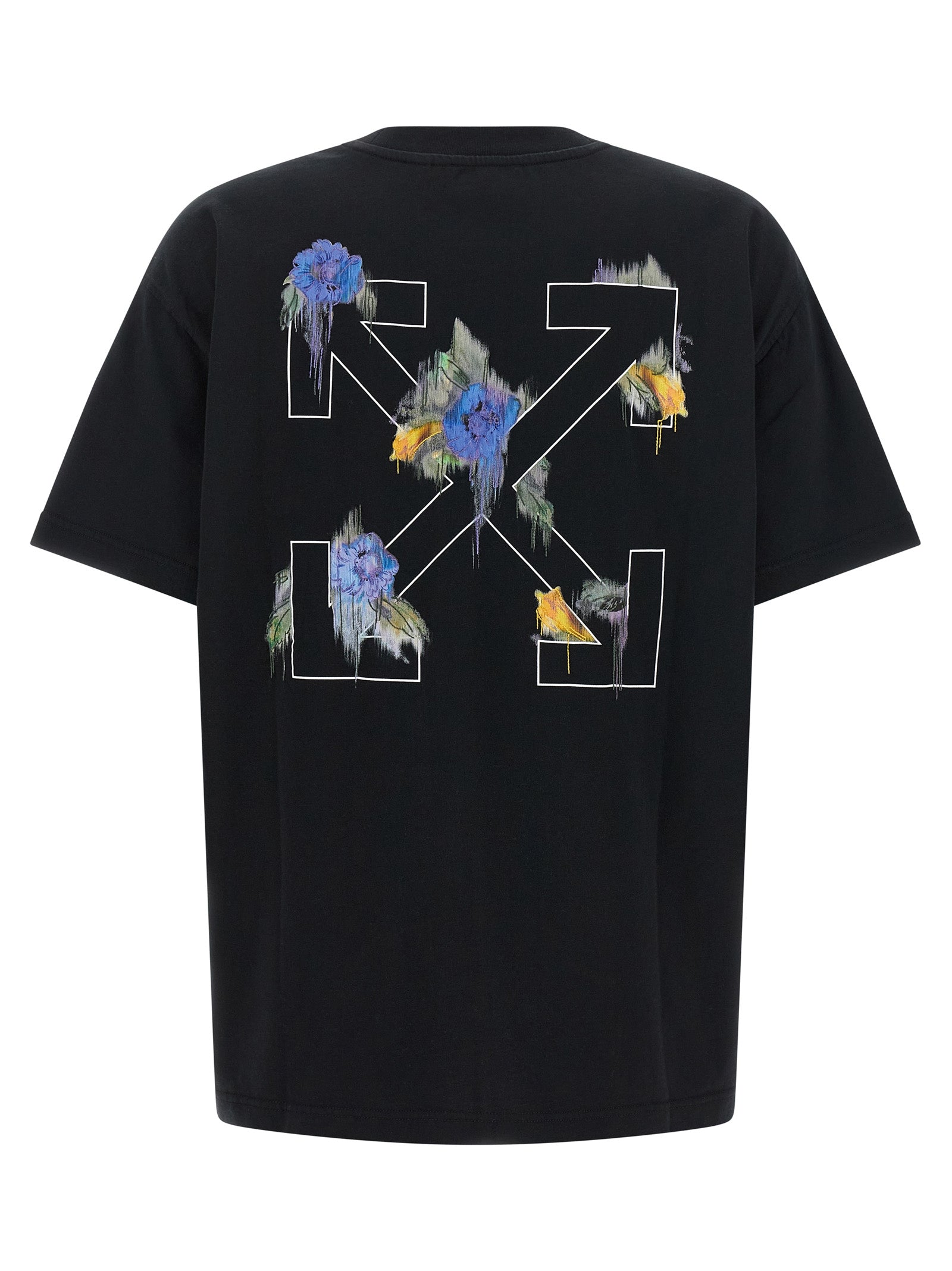 Off-White Black Cotton T-Shirt Off-White