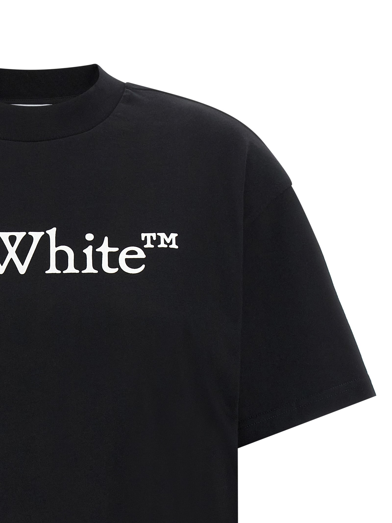 Off-White Black Cotton T-Shirt Off-White