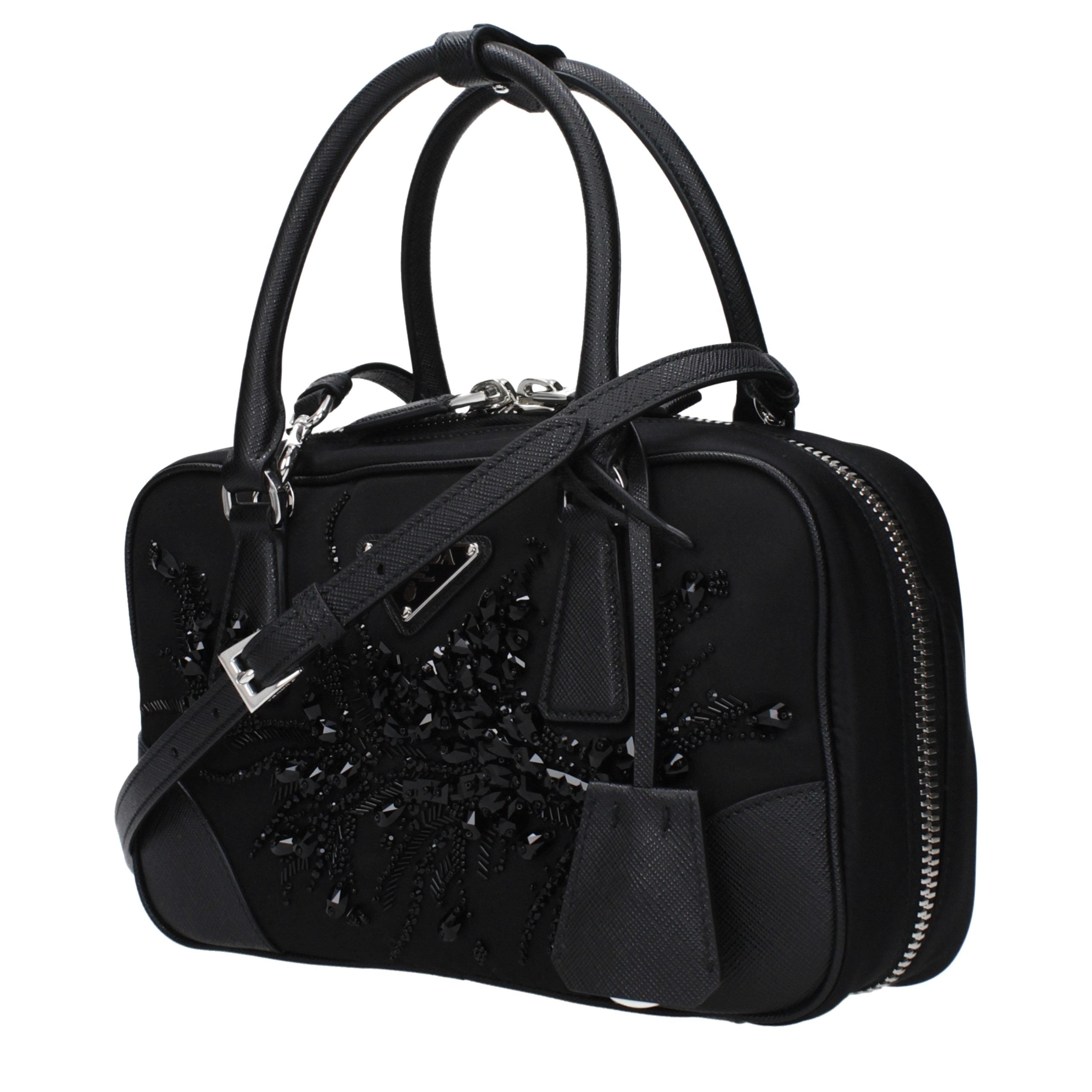 Prada Black Fabric Handbag Prada