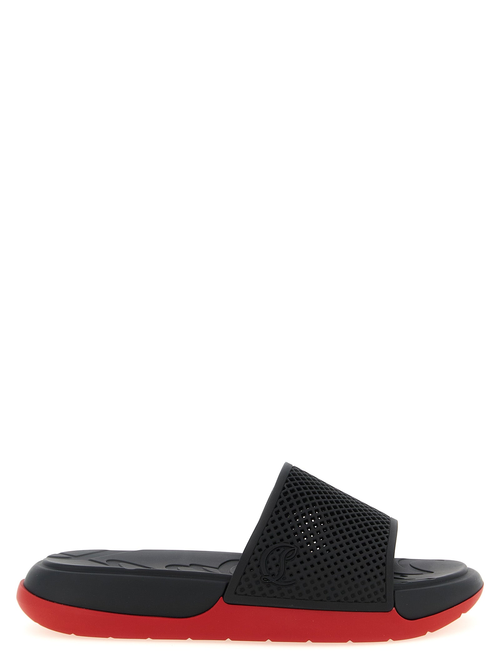 Christian Louboutin Black Polyethylene Slides Christian Louboutin