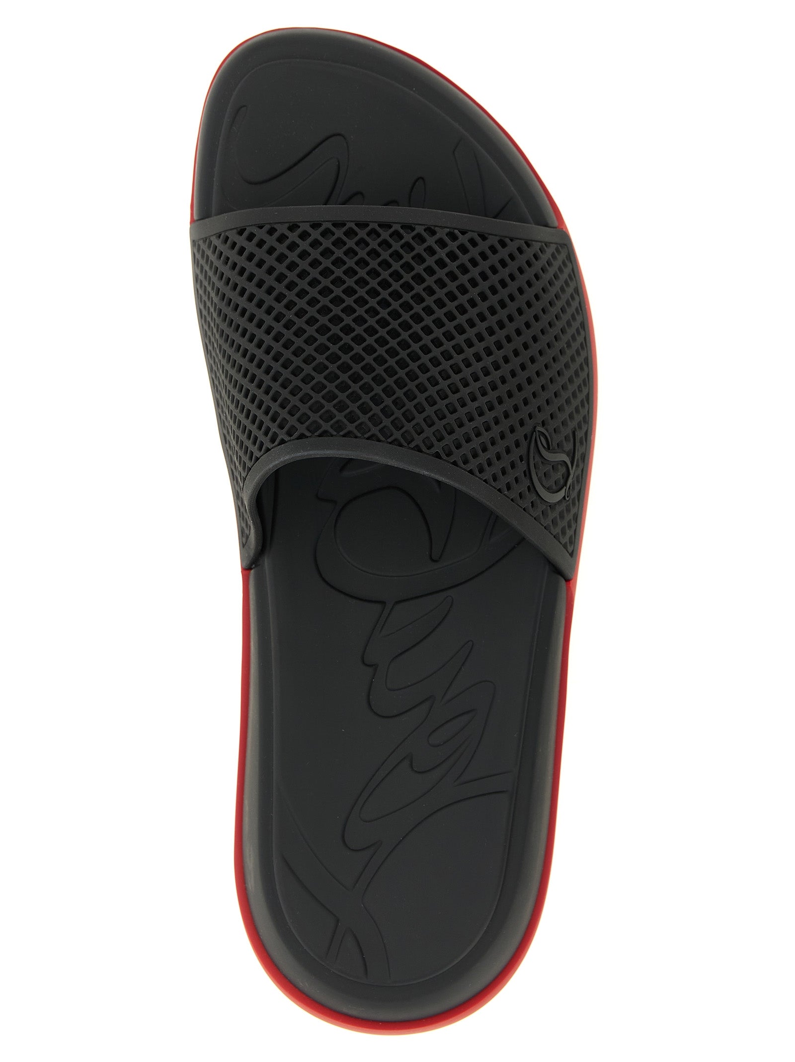 Christian Louboutin Black Polyethylene Slides Christian Louboutin