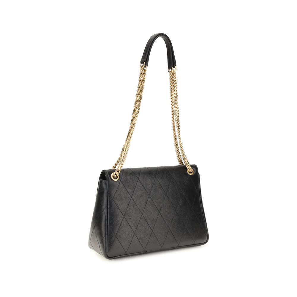 Tory Burch Black Calf Leather Bos Taurus Shoulder Bag Tory Burch