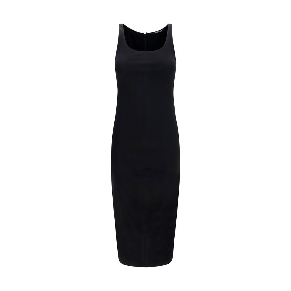 Jacquemus Black Viscose Cocktail Dress Jacquemus