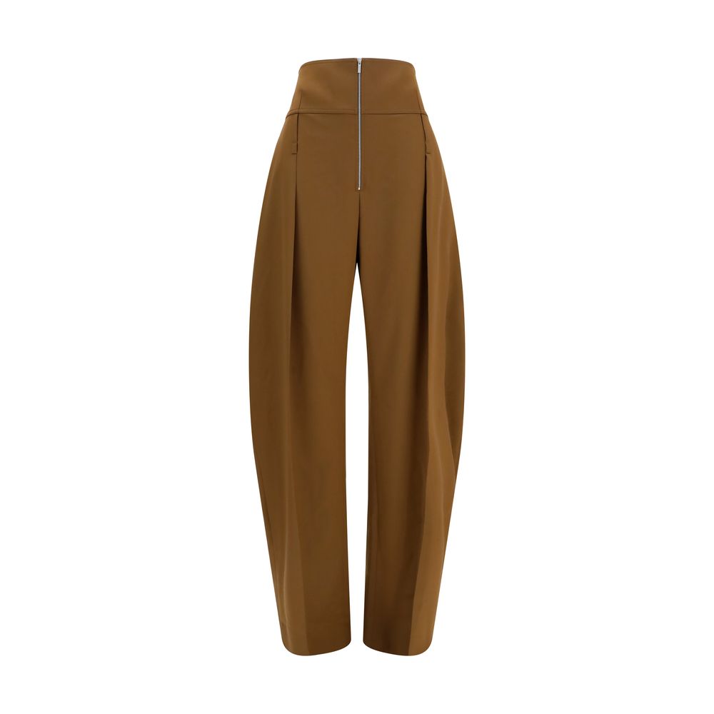 Ferragamo Brown Wool Oves Aries Casual Pants Ferragamo