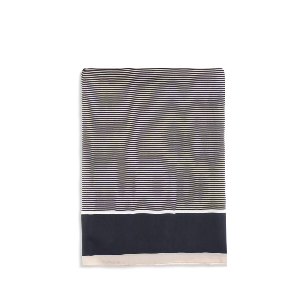 Saint Laurent Blue Silk Scarf Saint Laurent