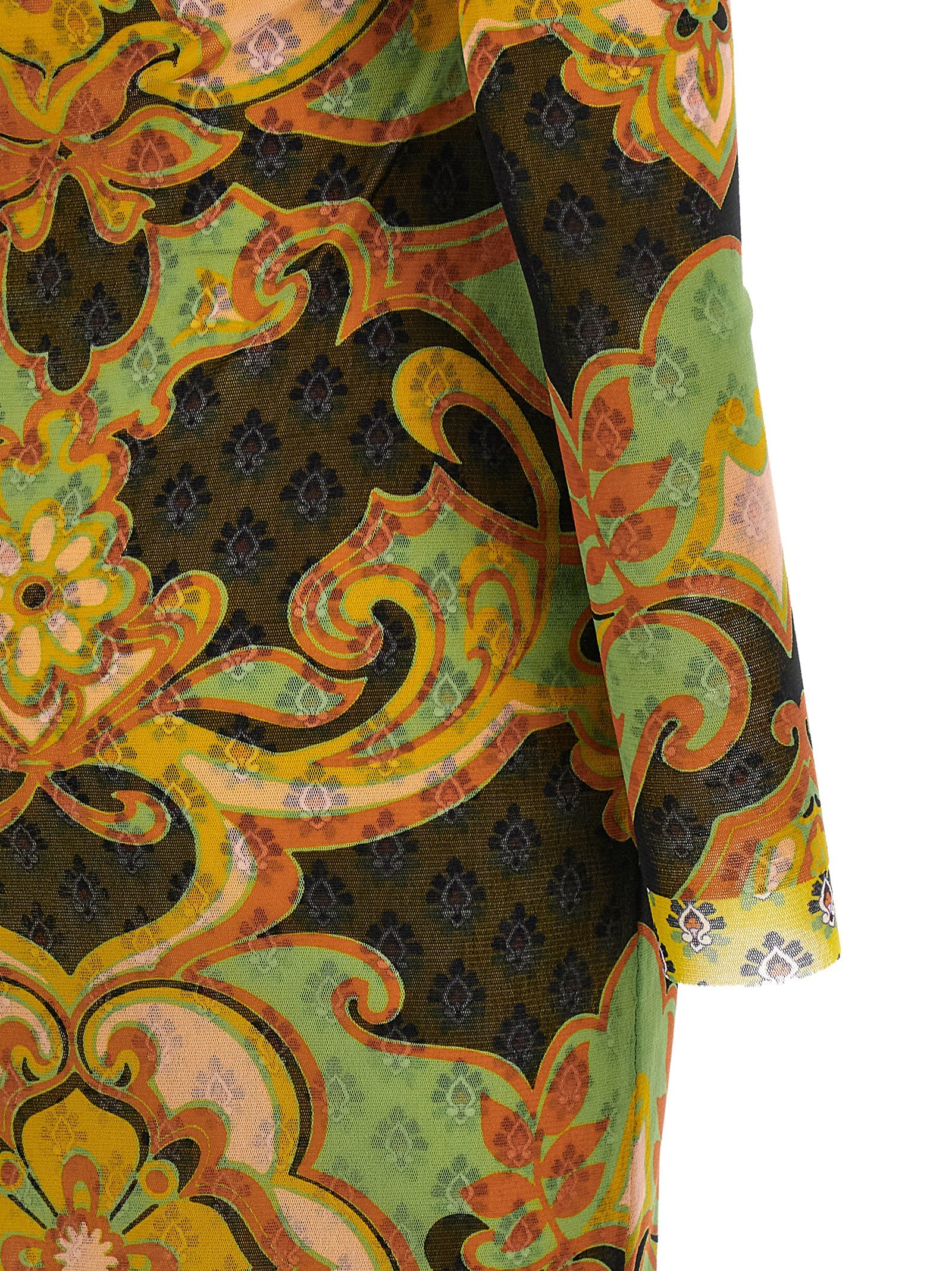 Etro Multicolor Viscose Midi Dress Etro