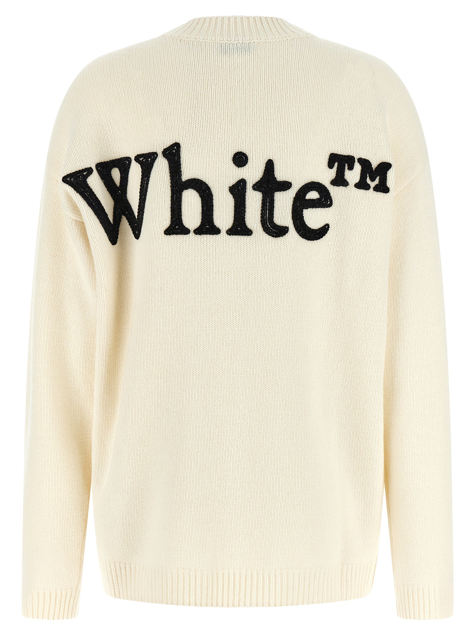 Off-White Bicolor Wool Cardigan Off-White