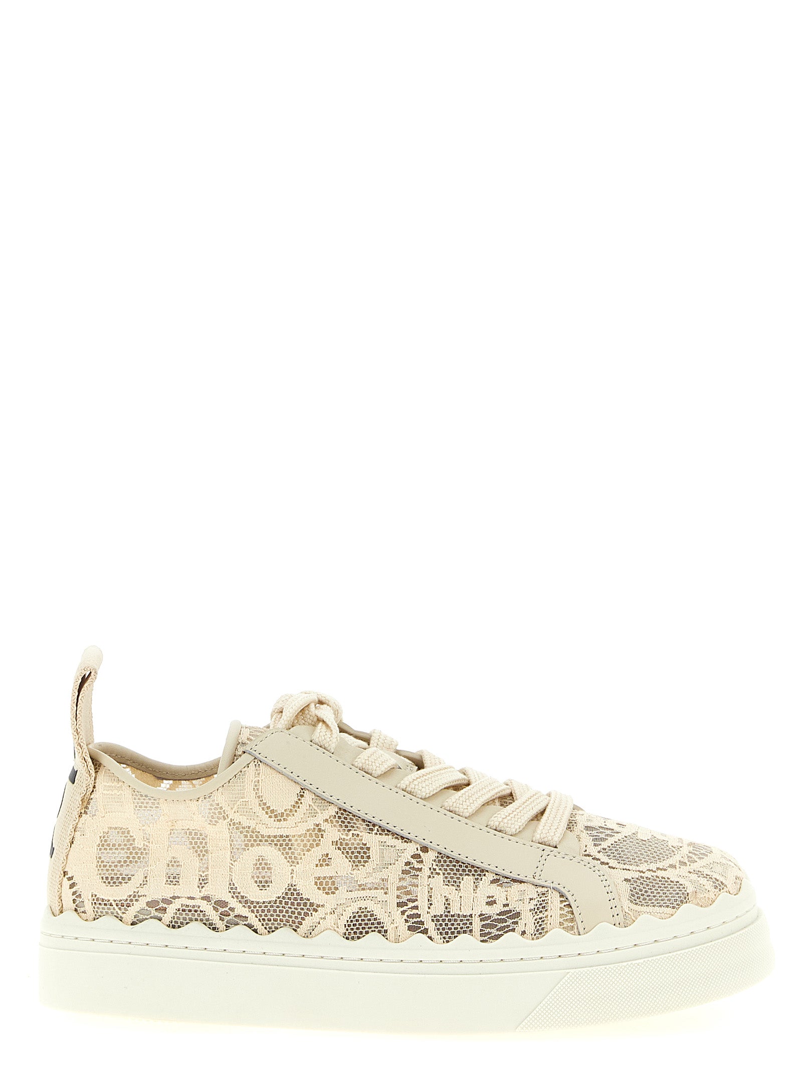 Chloé Beige Polyamide Low Top Sneakers Chloé