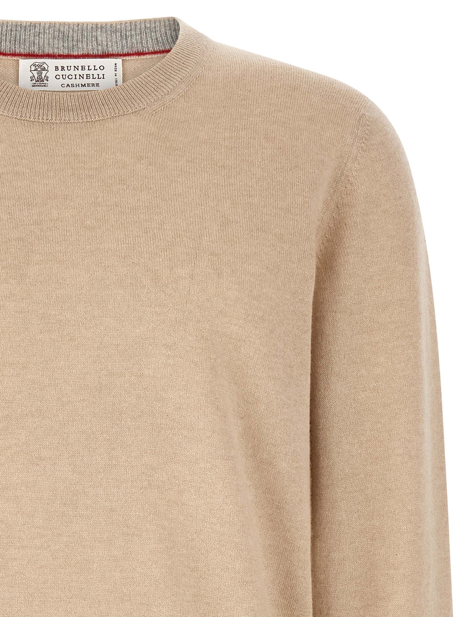 Brunello Cucinelli Beige Cashmere Cardigan Brunello Cucinelli