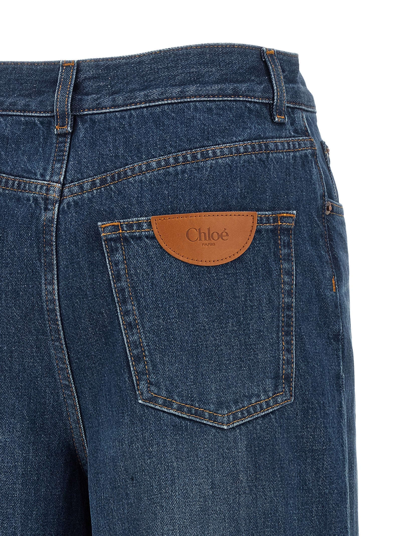 Chloé Blue Cotton Jeans Denim Chloé