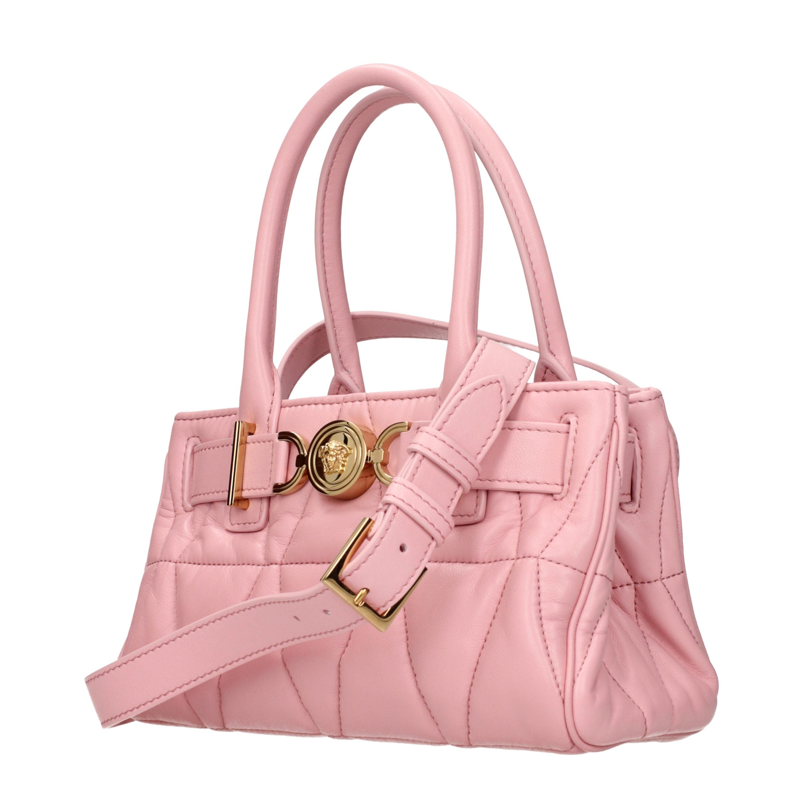 Versace Pink Leather Handbag Versace