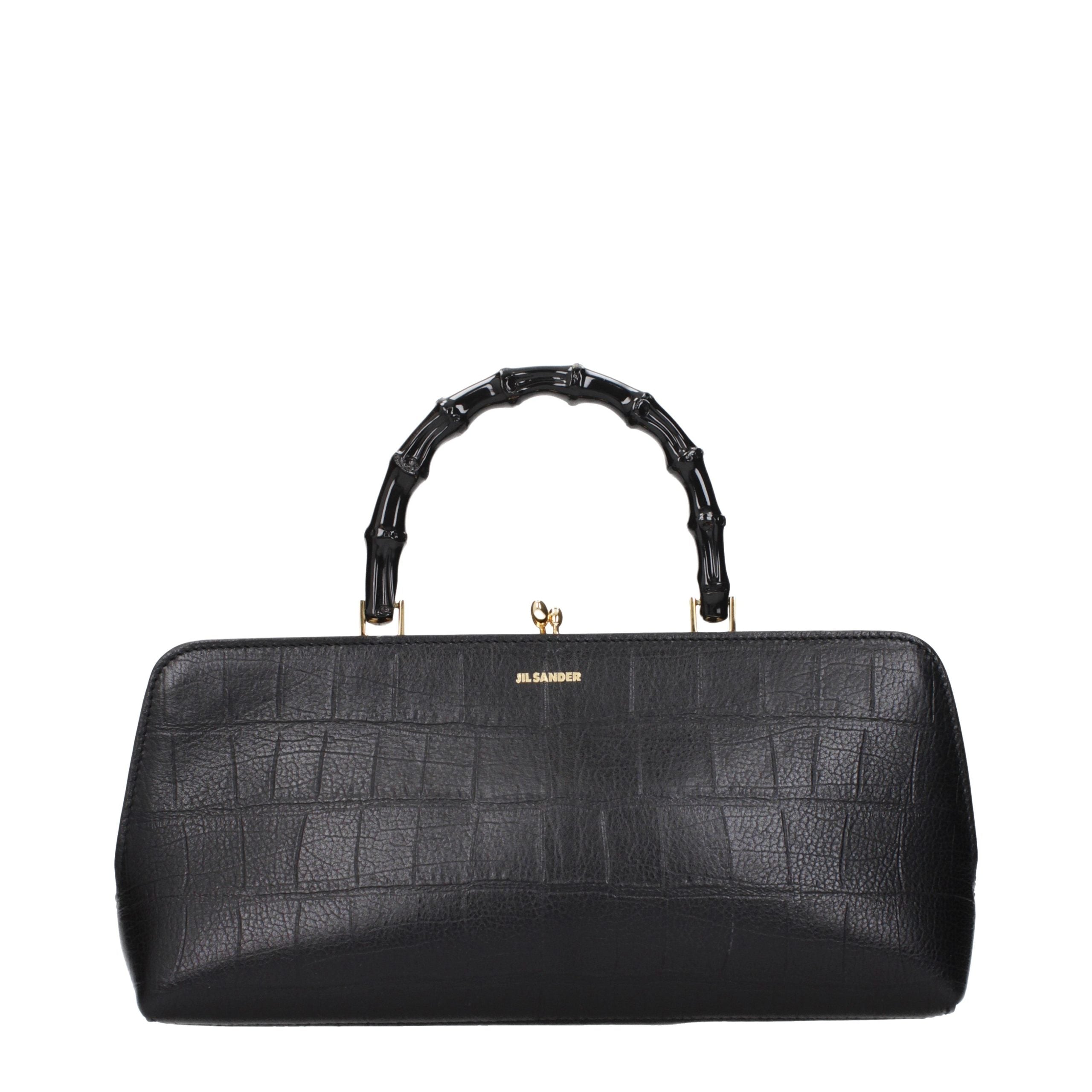 Jil Sander Black Leather Handbag Jil Sander