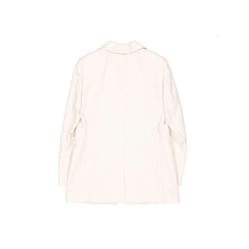 Brunello Cucinelli White Virgin Wool Blazer Brunello Cucinelli