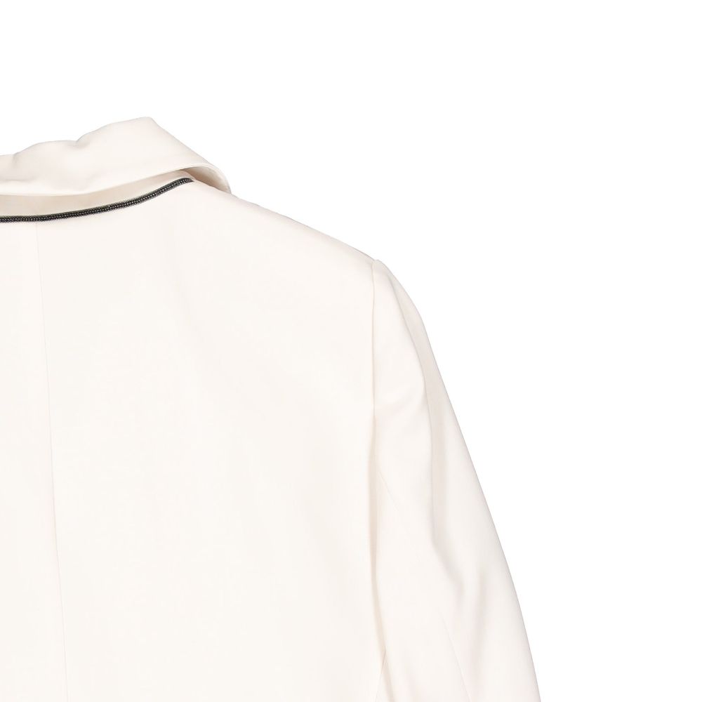 Brunello Cucinelli White Virgin Wool Blazer Brunello Cucinelli