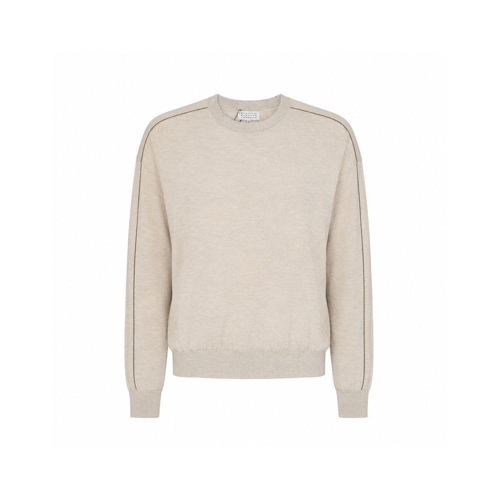 Brunello Cucinelli Beige Cashmere Sweatshirt Brunello Cucinelli