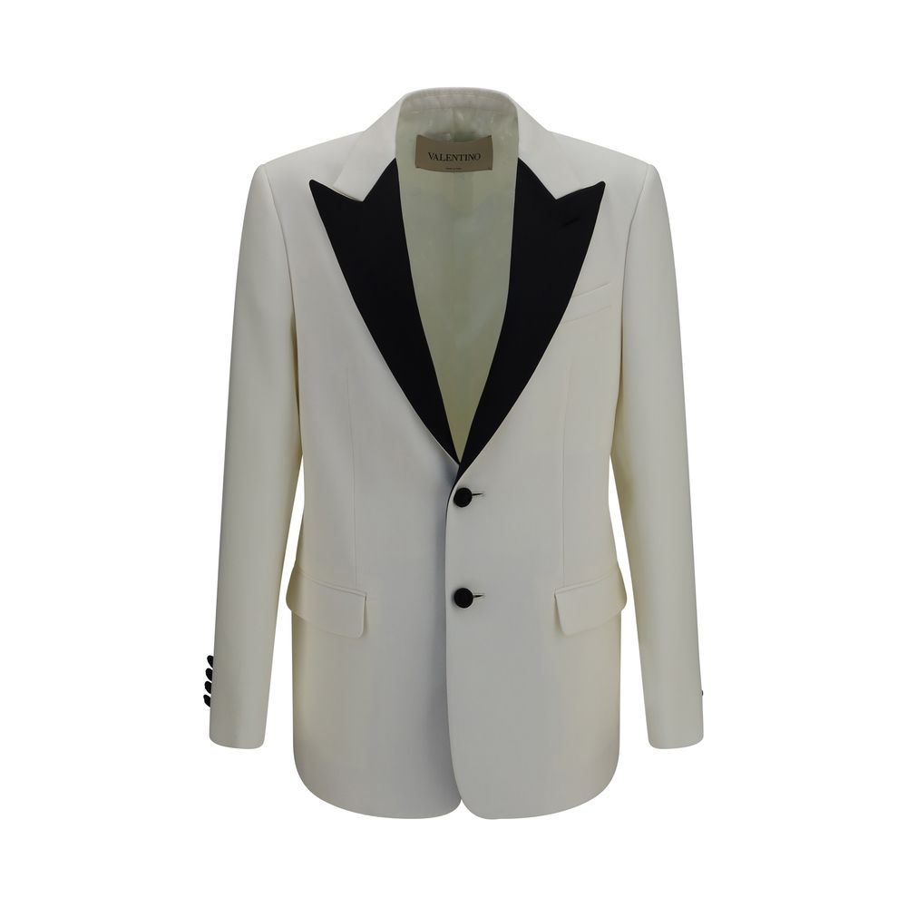 Valentino Garavani White Wool Oves Aries Blazer Valentino Garavani