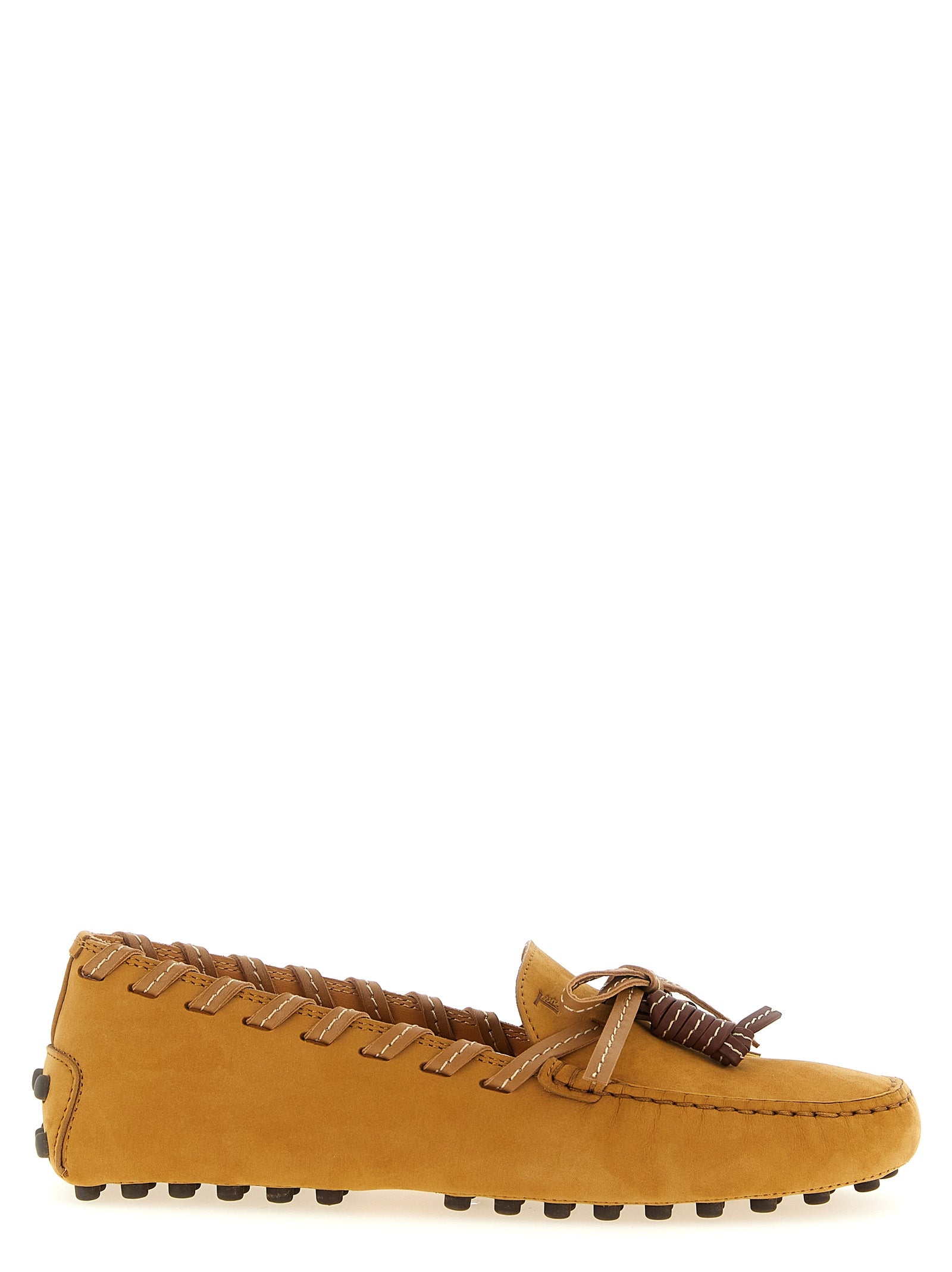 Tod's Beige Calfskin Slip-On Loafers Tod's
