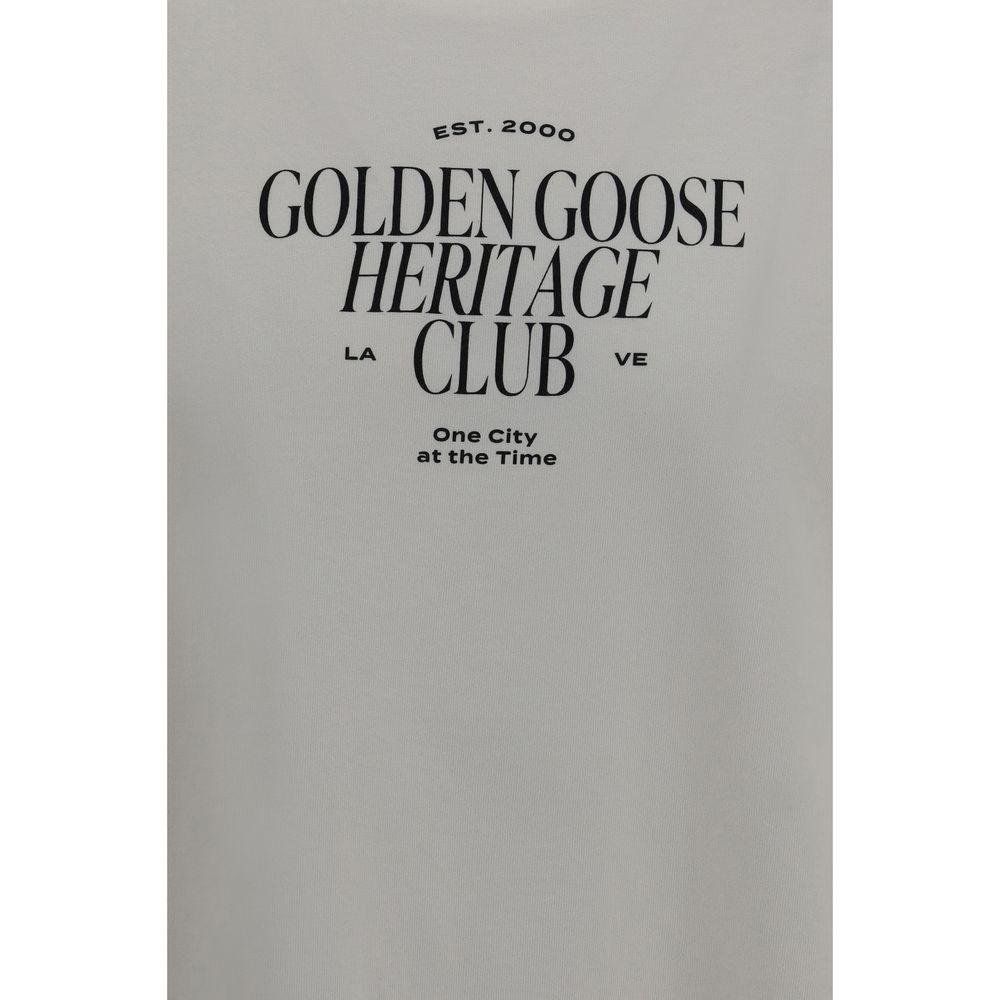 Golden Goose White Cotton T-Shirt Golden Goose