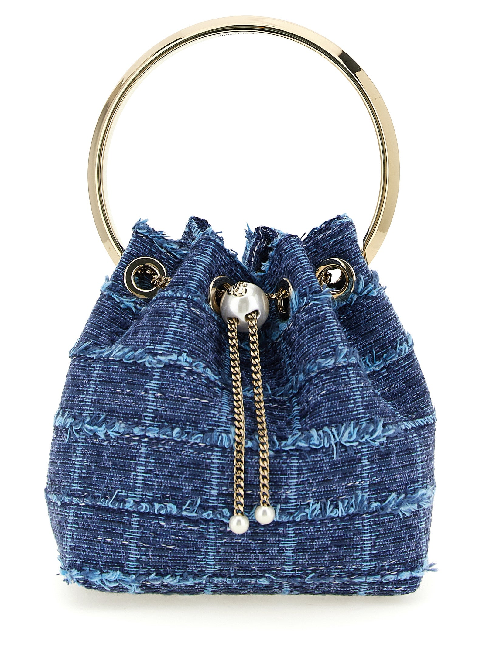 Jimmy Choo Blue Fabric Handbag Jimmy Choo