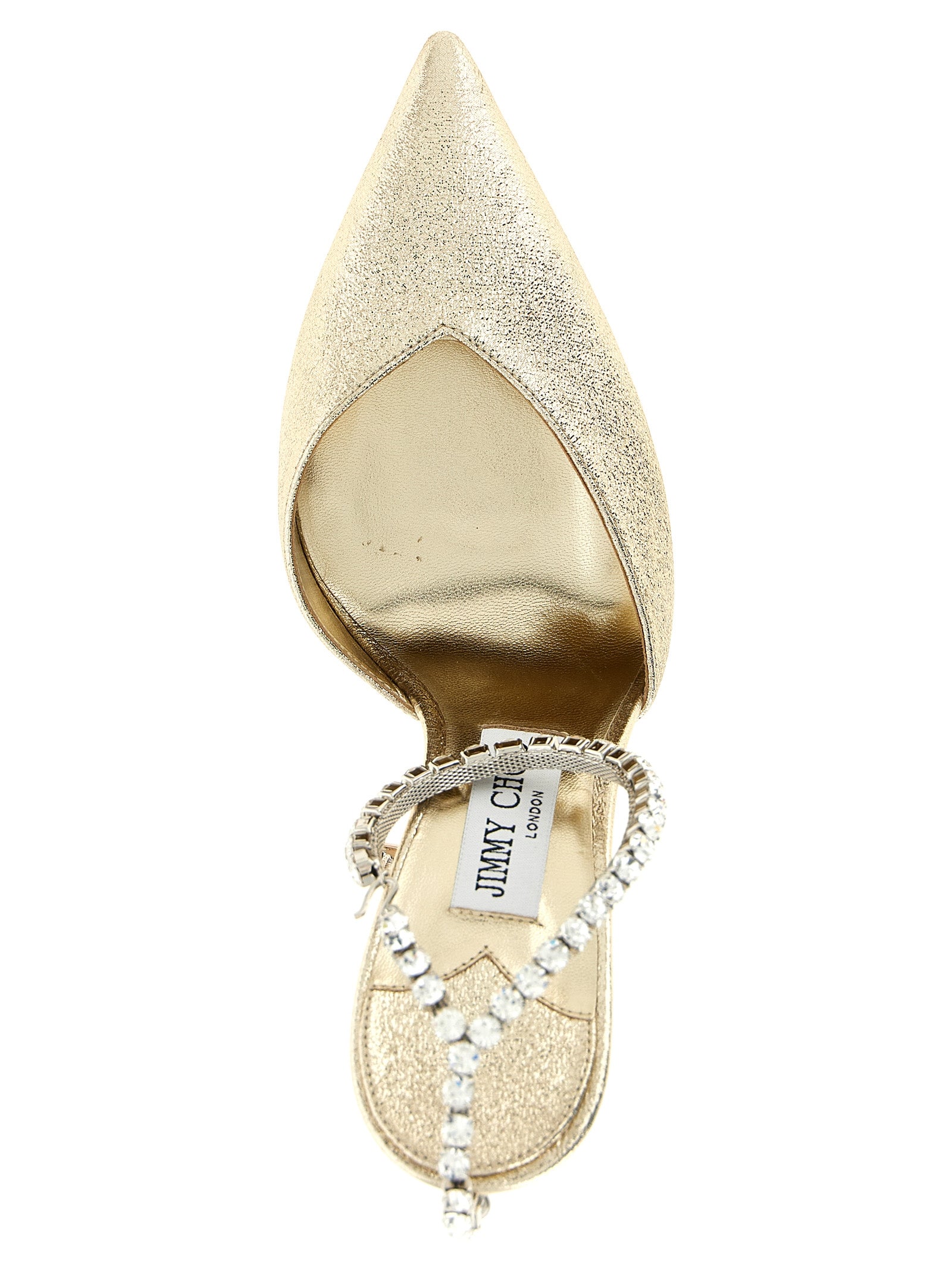 Jimmy Choo Gold Tencel High Heel Pumps Jimmy Choo