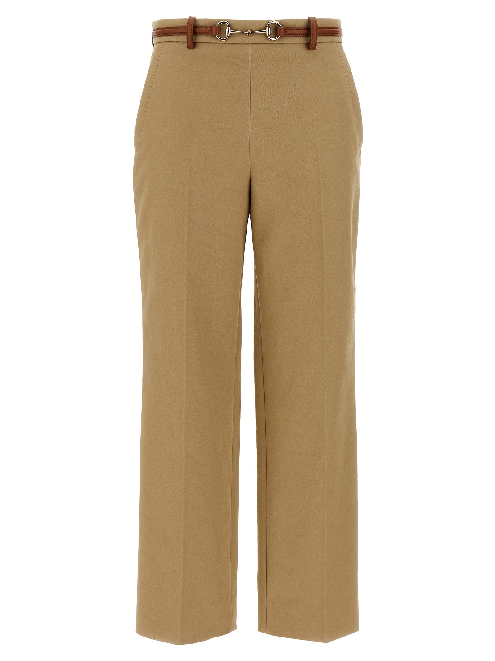 Gucci Beige Cotton Casual Pants Gucci