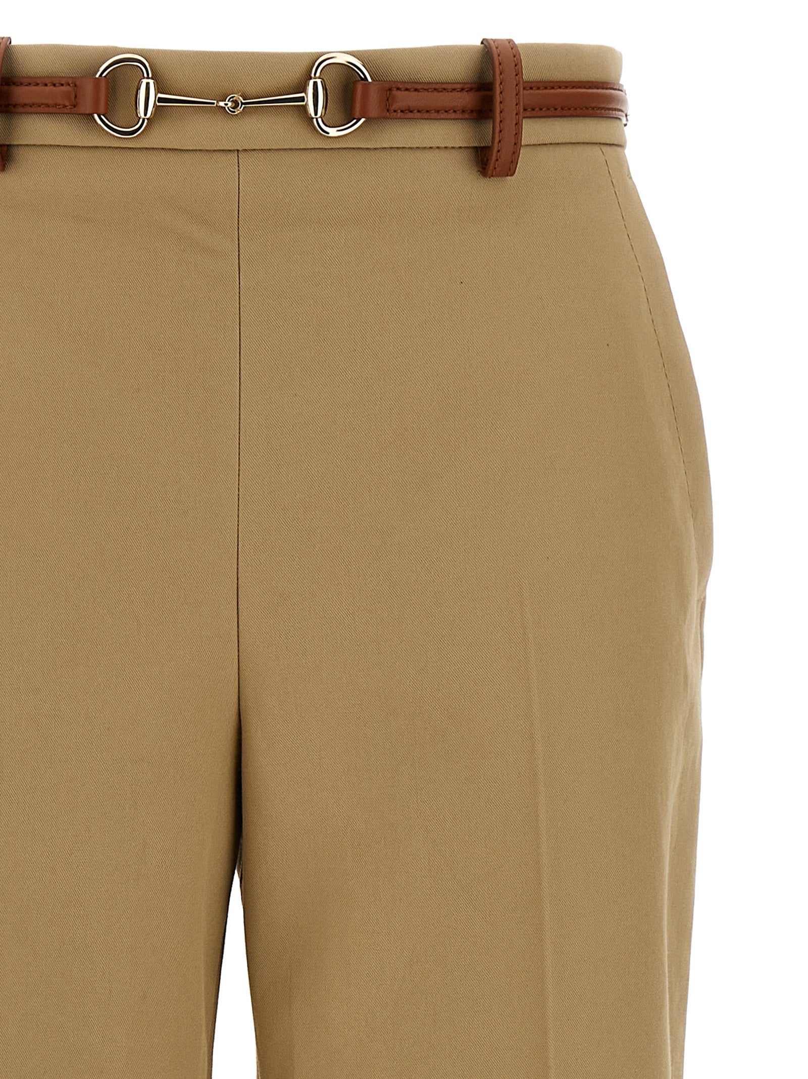 Gucci Beige Cotton Casual Pants Gucci