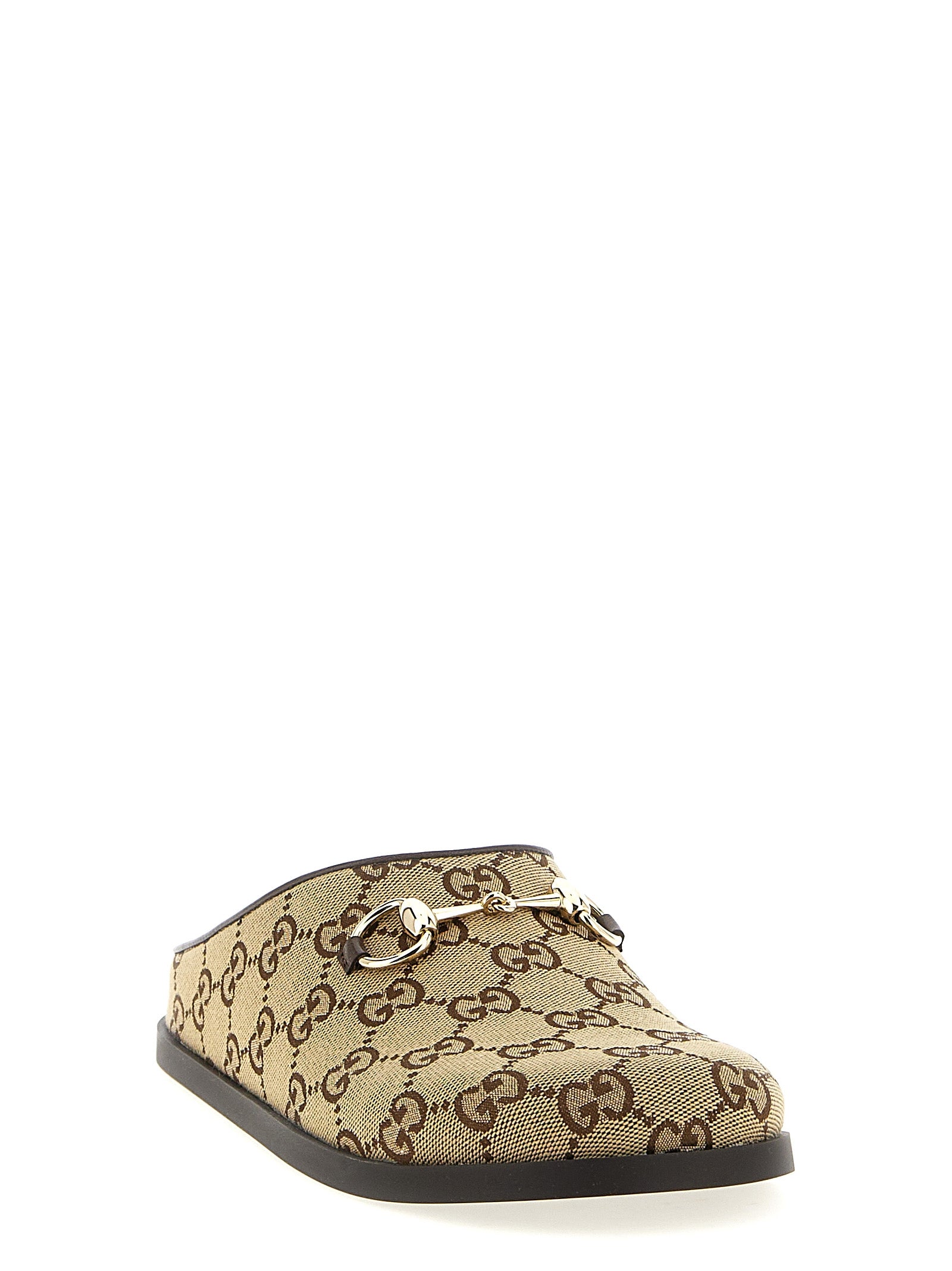 Gucci Beige Cotton Mules Gucci