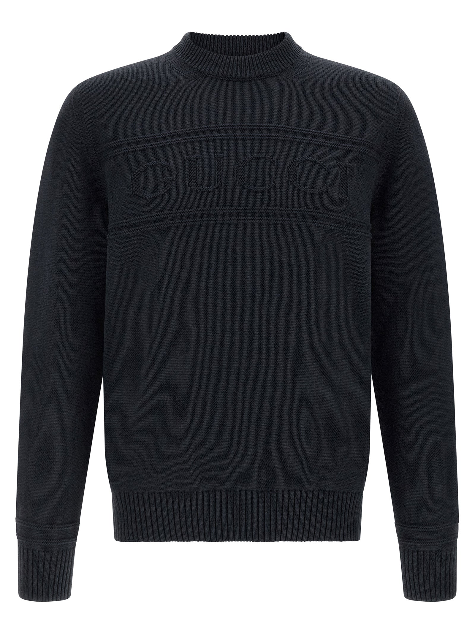 Gucci Blue Cotton Cardigan Gucci