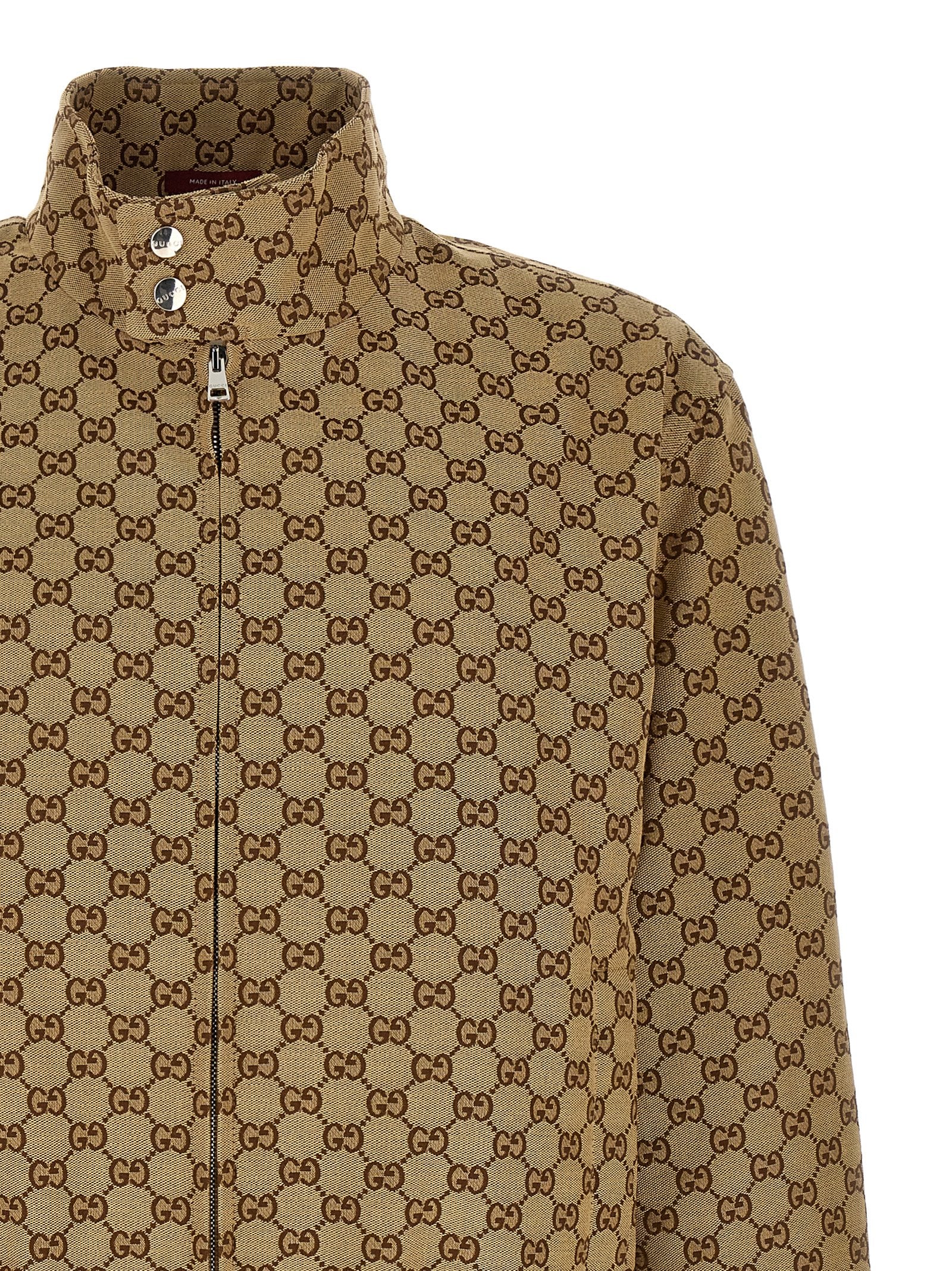 Gucci Beige Cotton Bomber Gucci