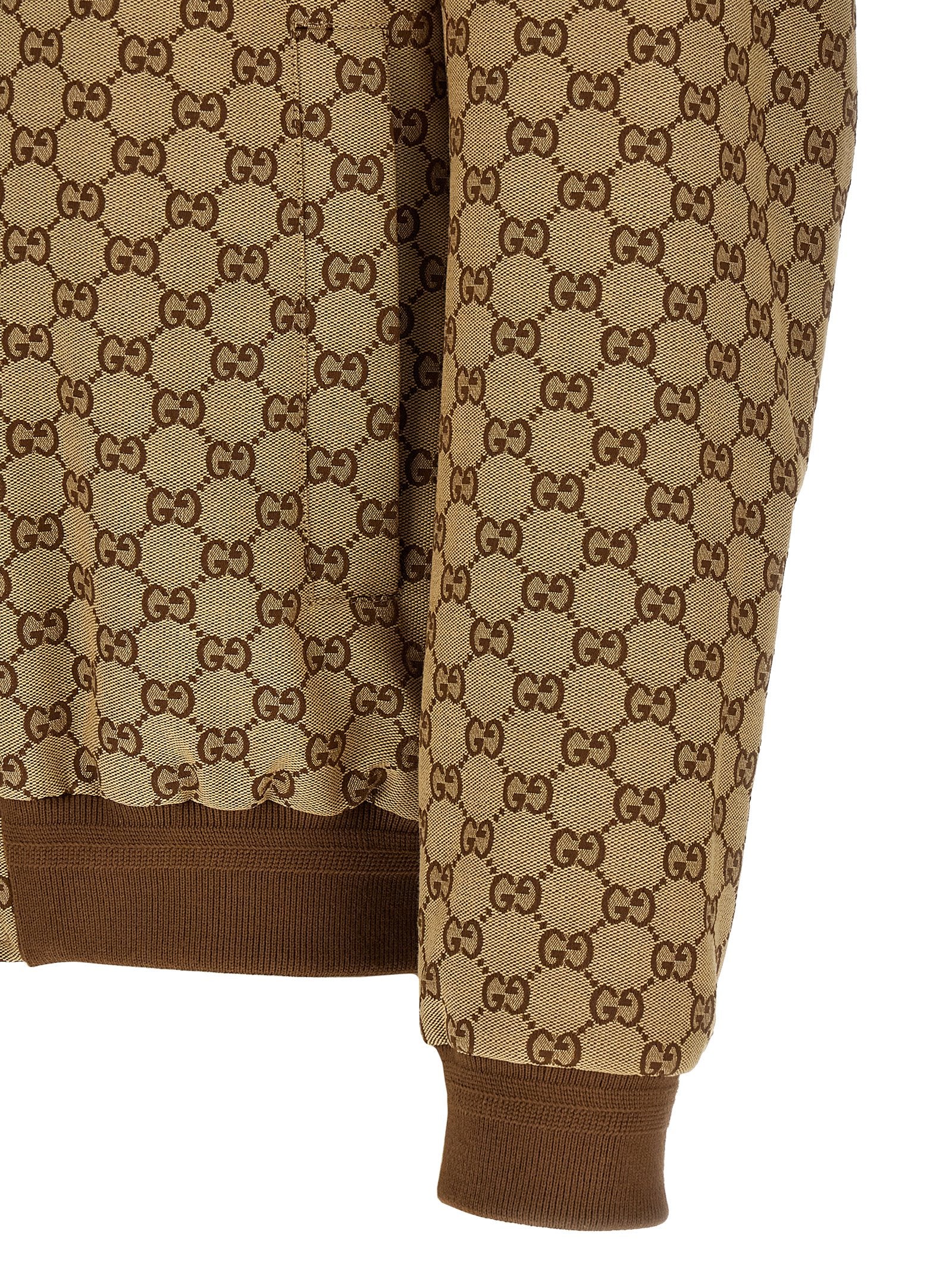 Gucci Beige Cotton Bomber Gucci